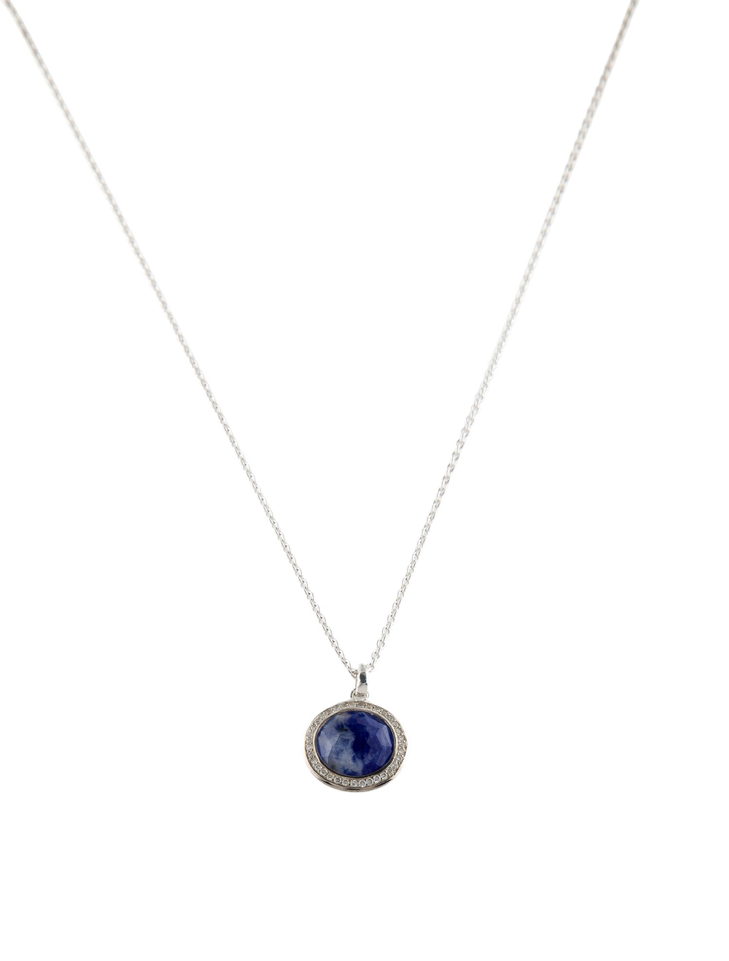 Ippolita Diamond, Quartz & Sodalite Mini Pendant Necklace