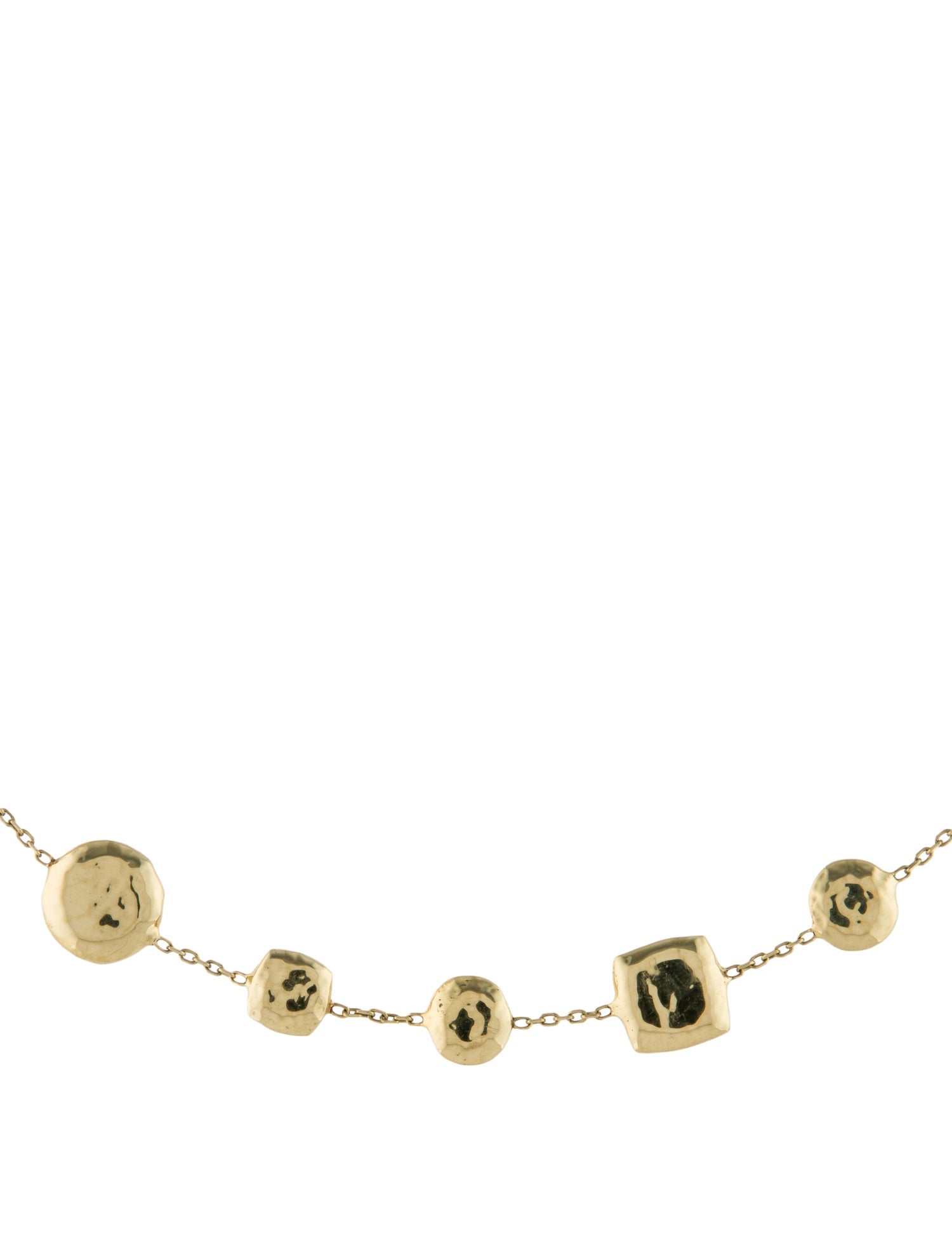 Ippolita 18K Short Hammered Pinball Station Necklace