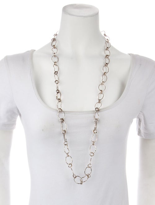 Ippolita Long Hammered Prosper Chain Necklace