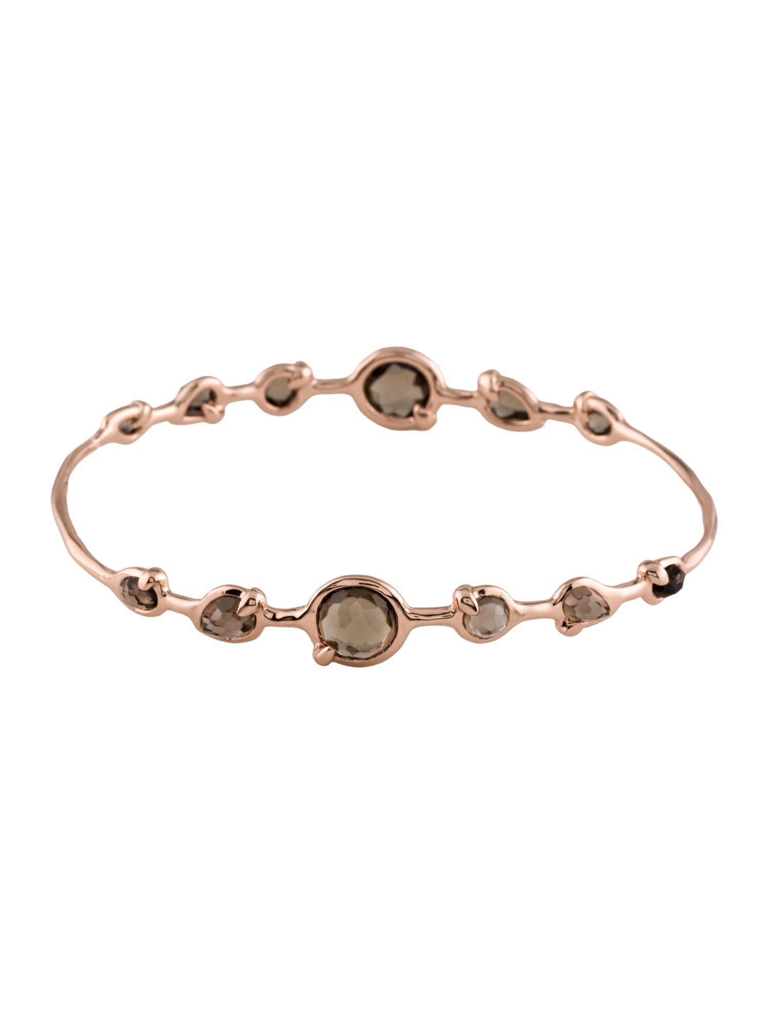 Ippolita Rosé Smoky Quartz Station Bangle