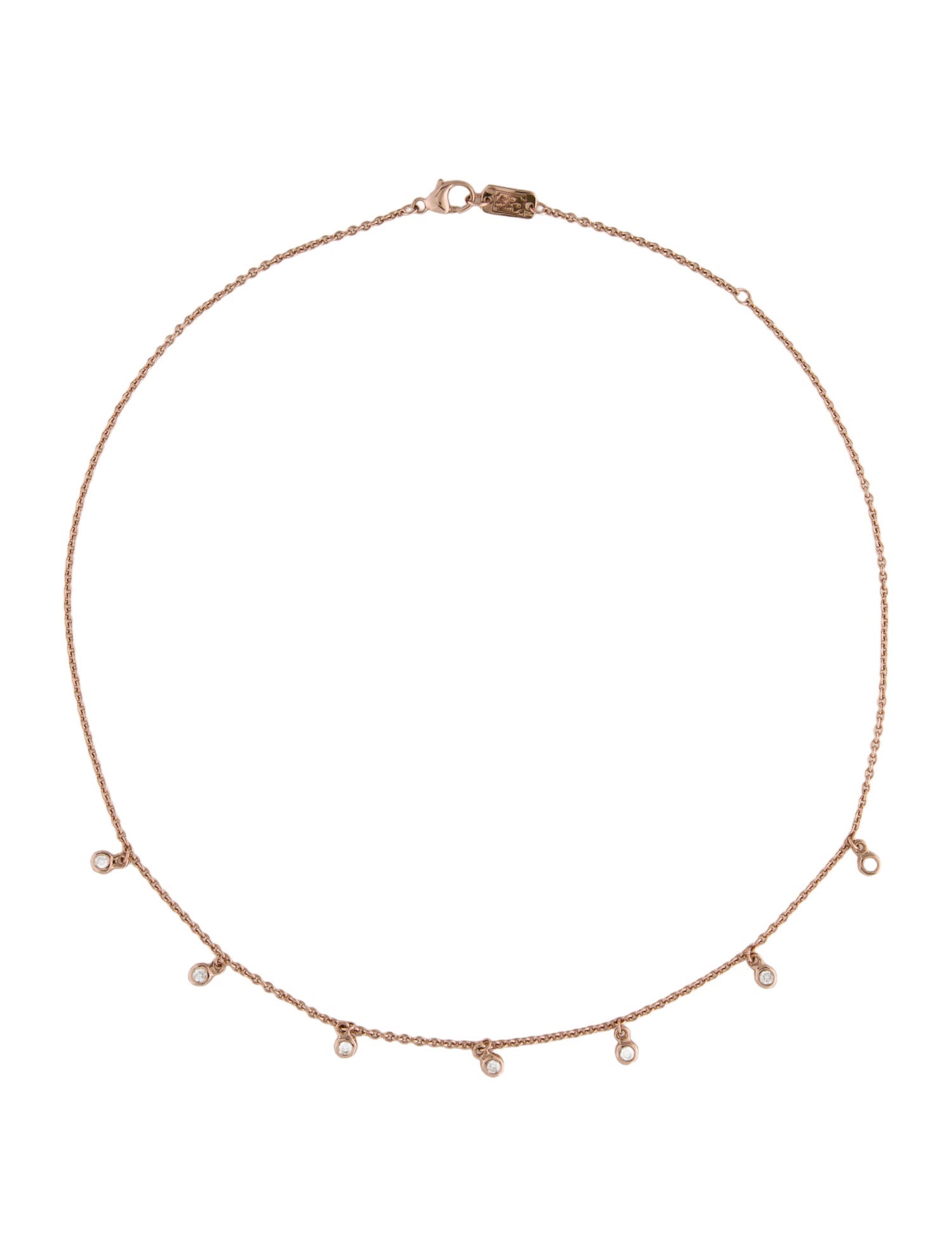 Ippolita Diamond Rosé Station Necklace