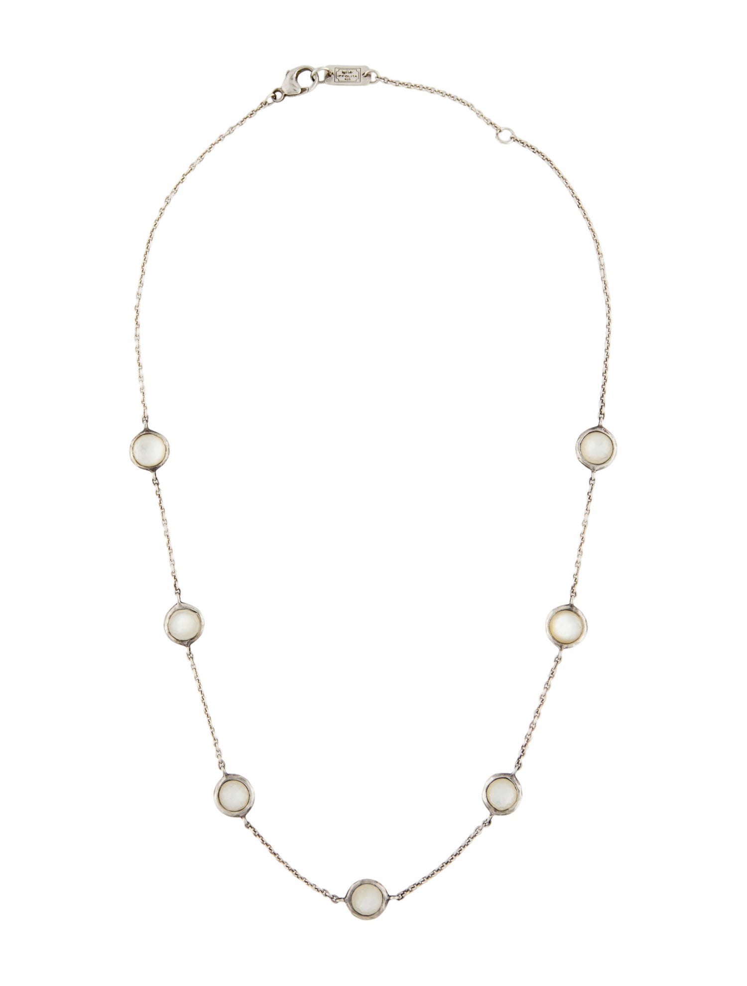 Ippolita Quartz & Mother of Pearl Doublet Station Necklace