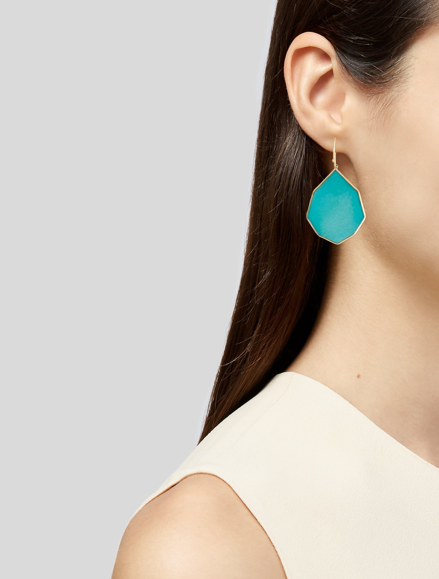 Ippolita 18K Turquoise Kite Drop Earrings