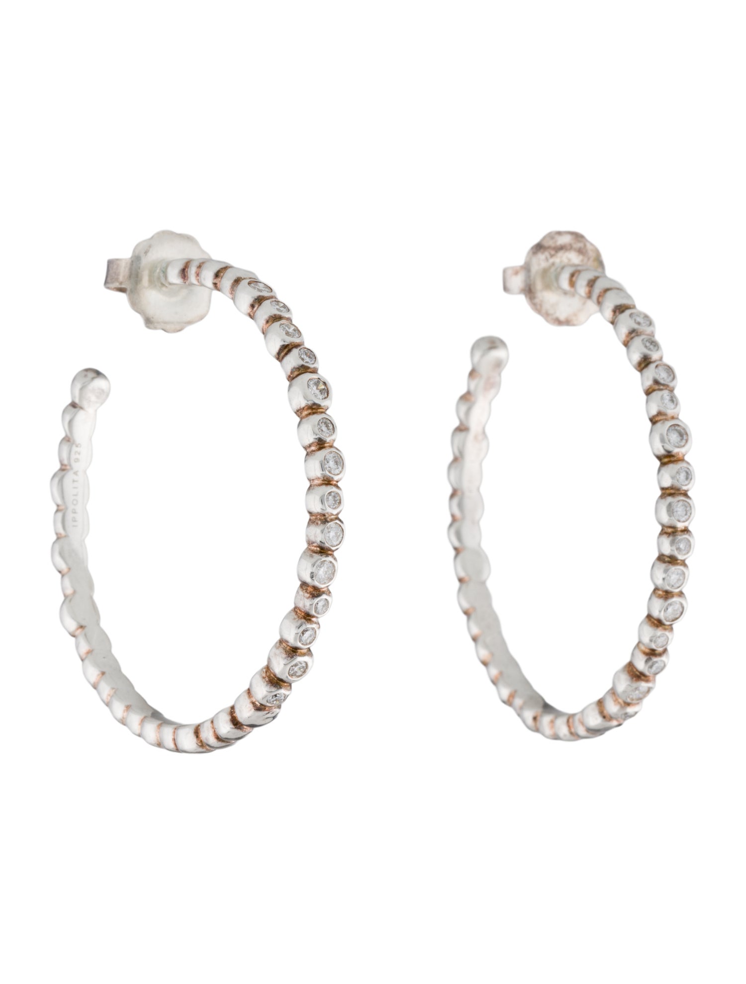 Ippolita Diamond Stardust Hoop Earrings