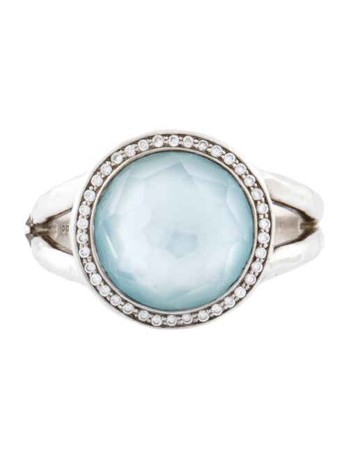 Ippolita Mother of Pearl & Topaz Doublet & Diamond Lollipop Cocktail Ring