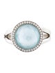 Ippolita Mother of Pearl & Topaz Doublet & Diamond Lollipop Cocktail Ring