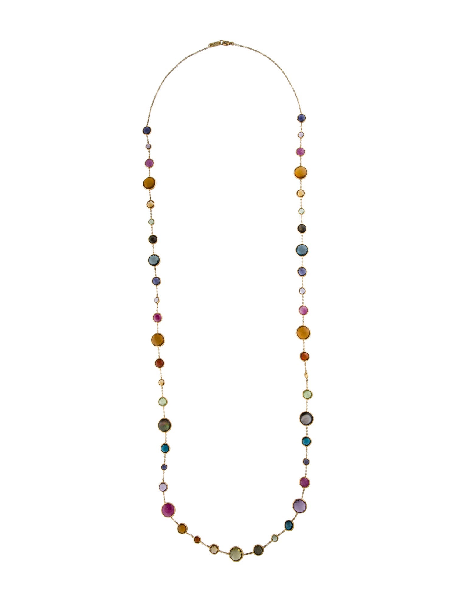 Ippolita 18K Multistone Lollitini Long Station Necklace