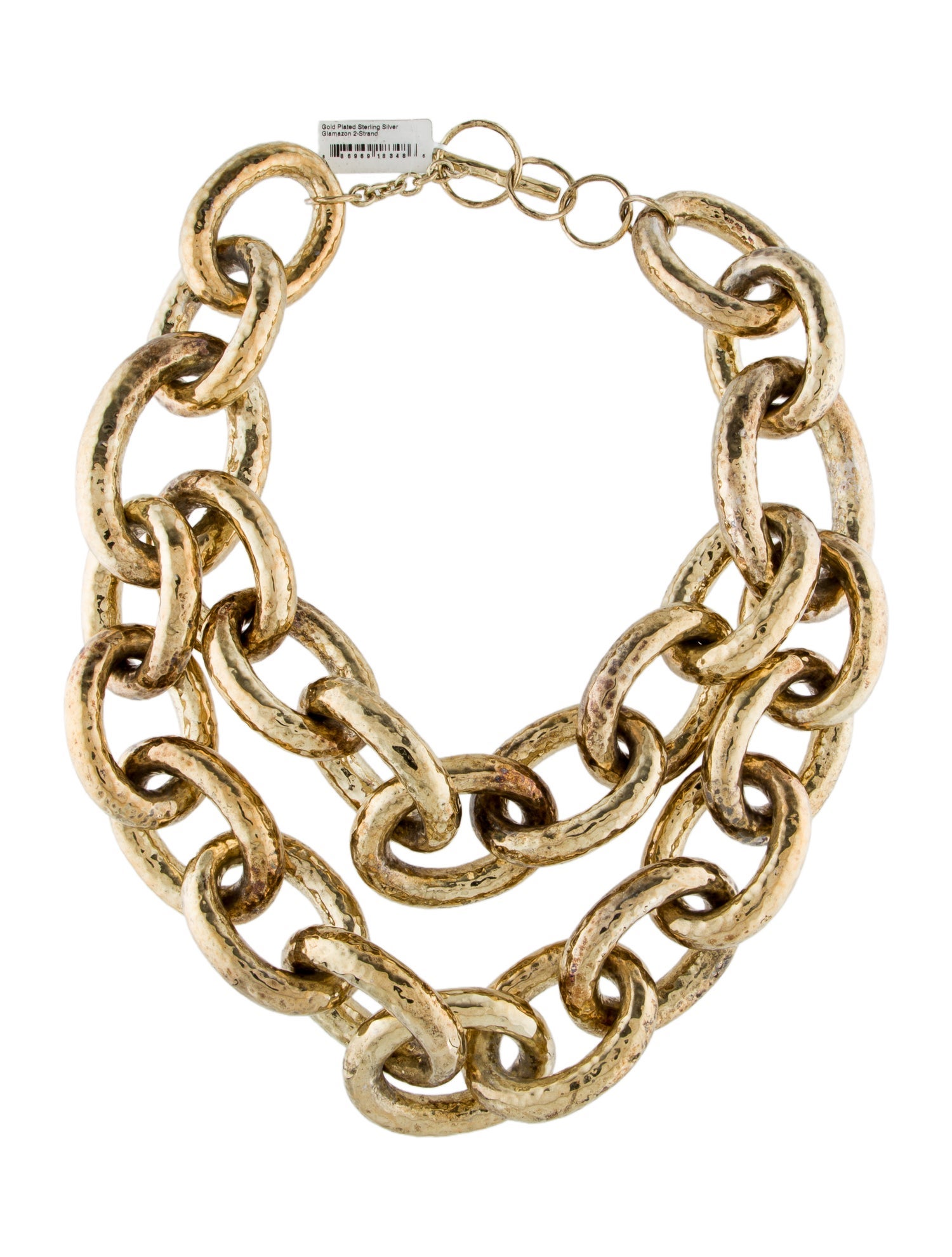 Ippolita Glamazon 2-Strand Hammered Chain Necklace