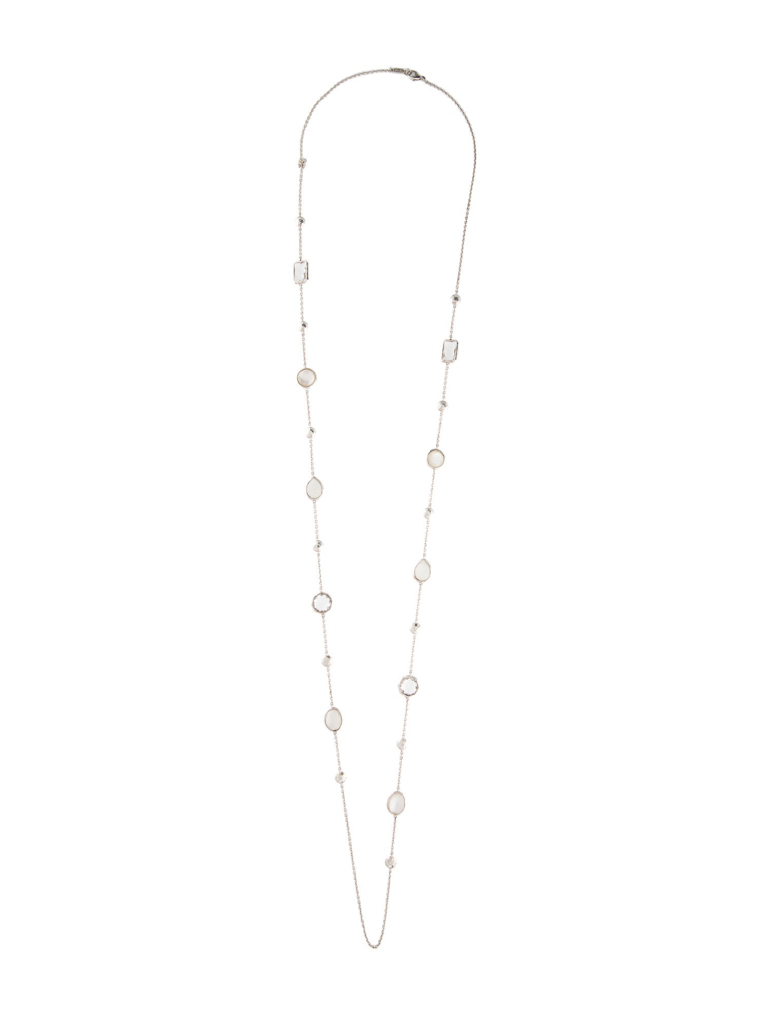 Ippolita Mother of Pearl Doublet & Moonstone Station Necklace