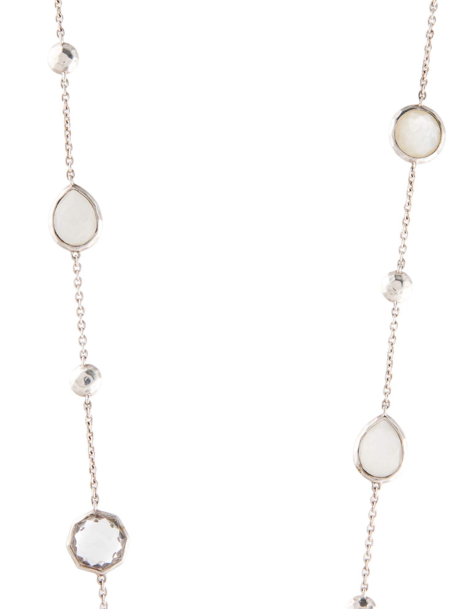 Ippolita Mother of Pearl Doublet & Moonstone Station Necklace