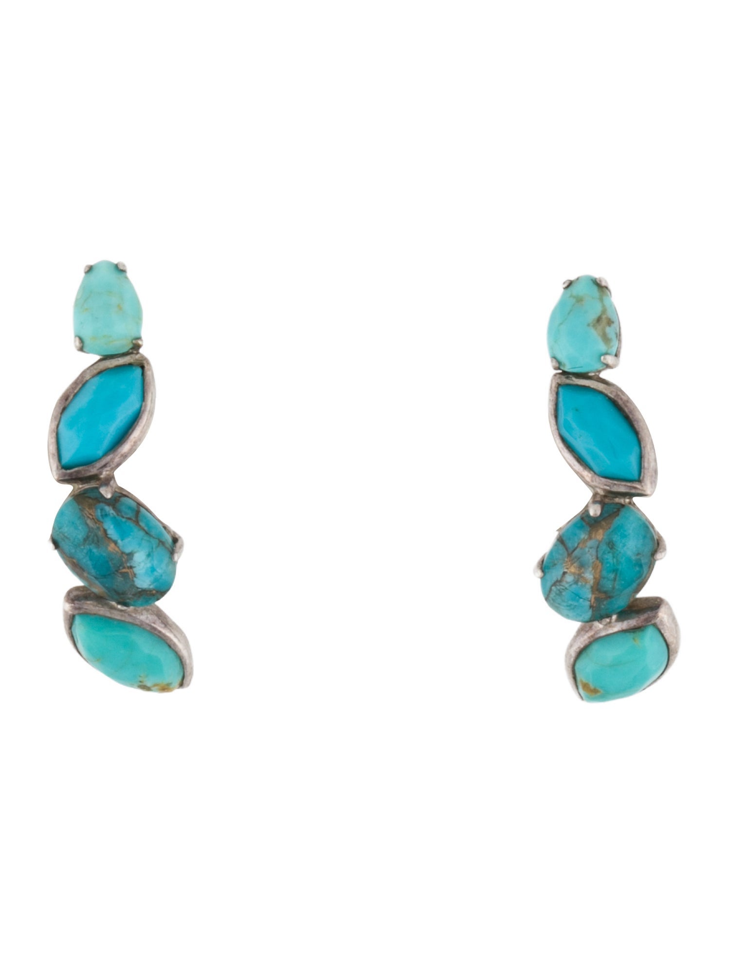 Ippolita Quartz, Composite Turquoise Doublet, & Turquoise Wrap Studs