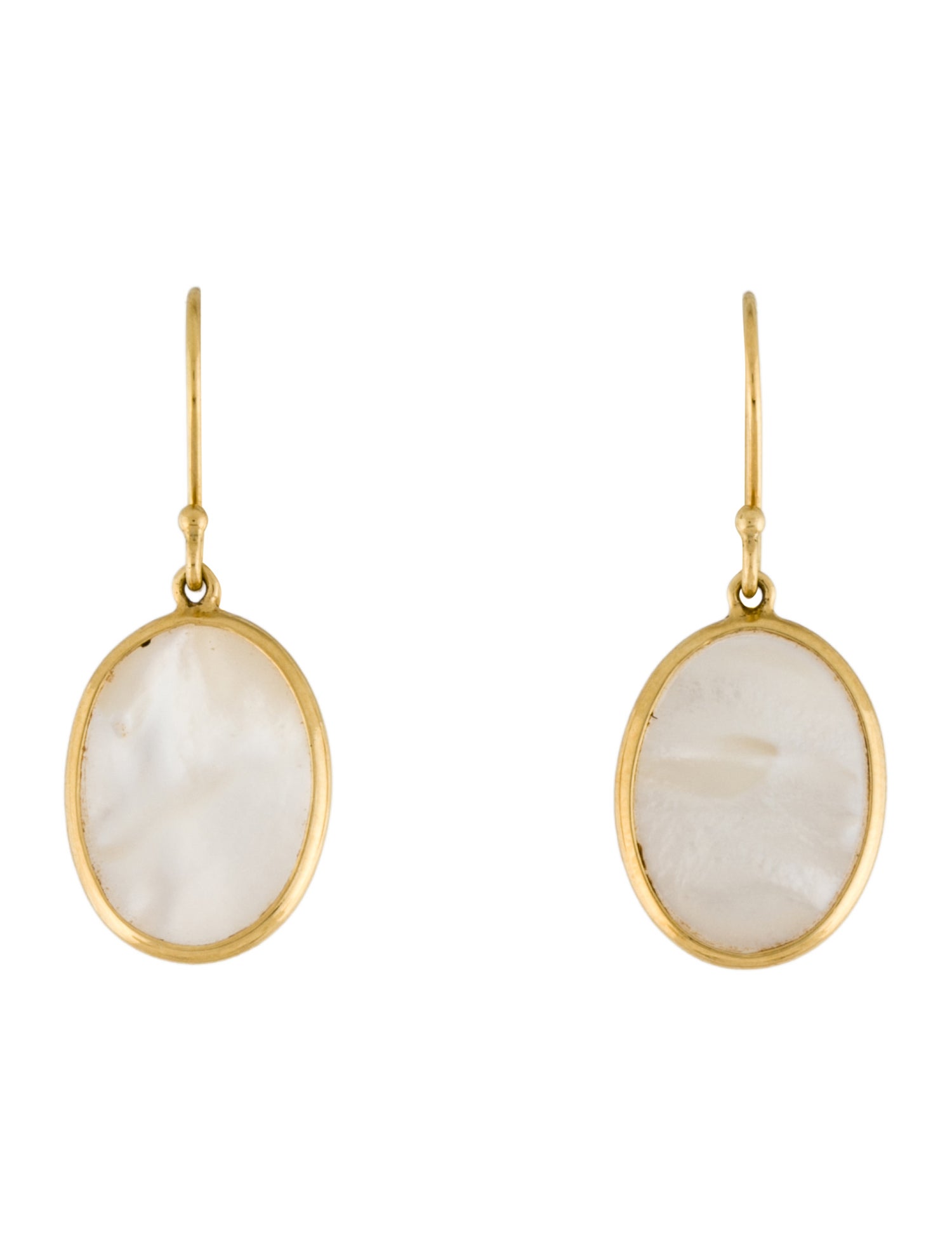 Ippolita 18K Mother of Pearl Oval Drop Earrings