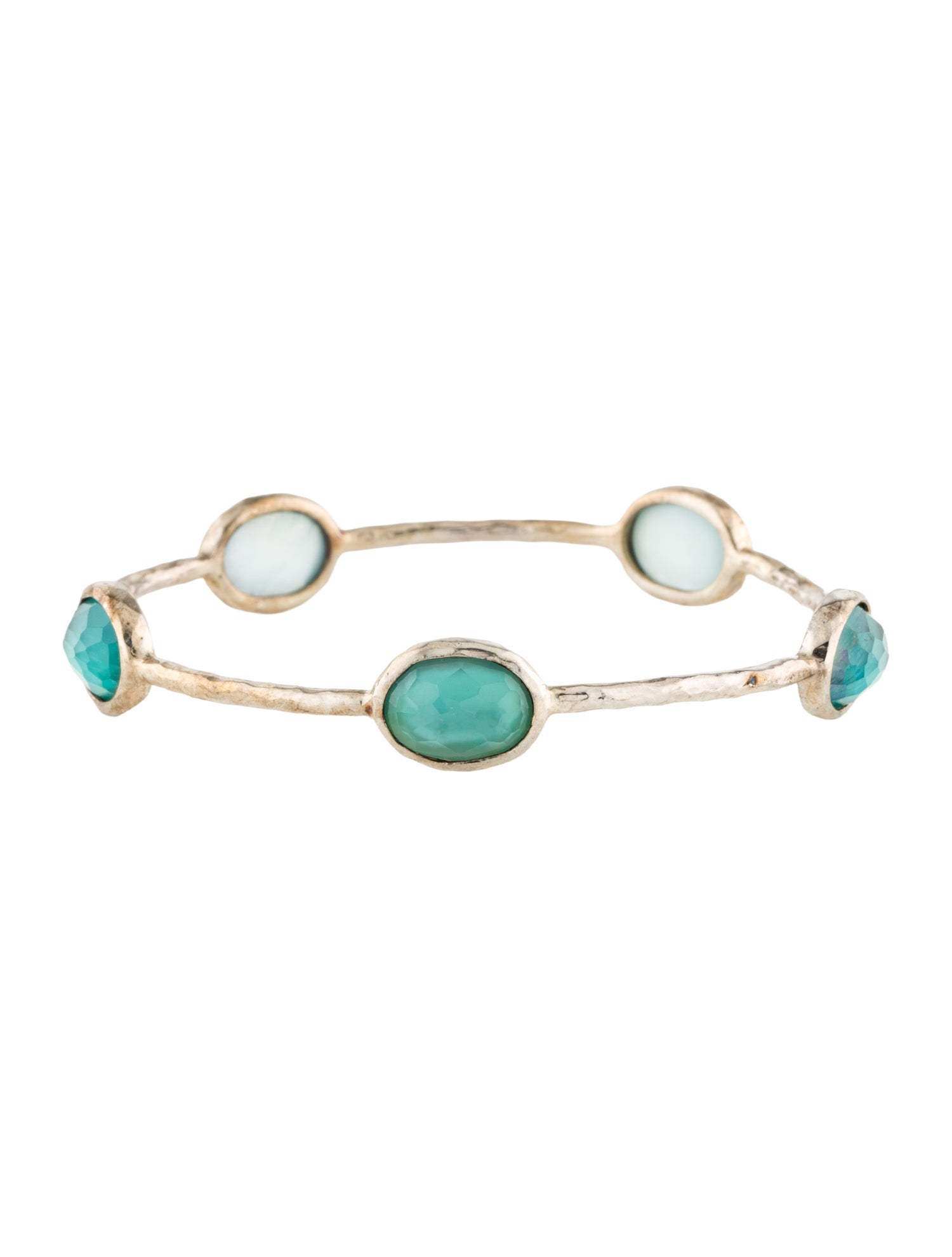 Ippolita Mother of Pearl & Quartz Rock Candy Bangle Bracelet