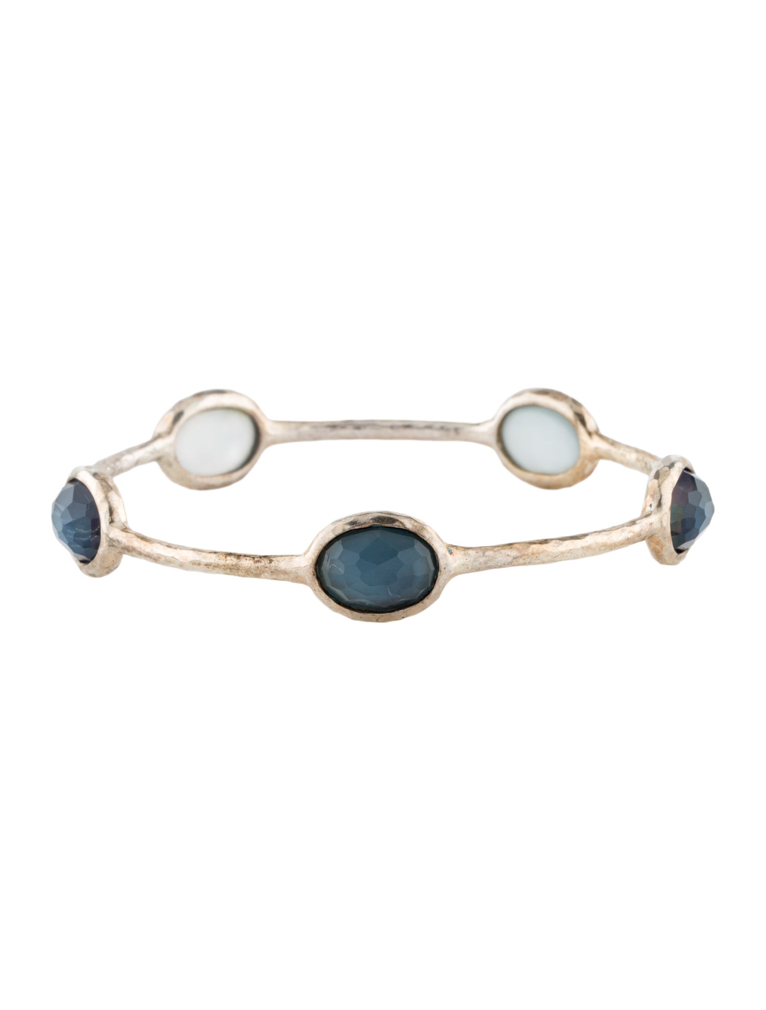 Ippolita Mother of Pearl & Quartz Doublet Rock Candy Bangle Bracelet