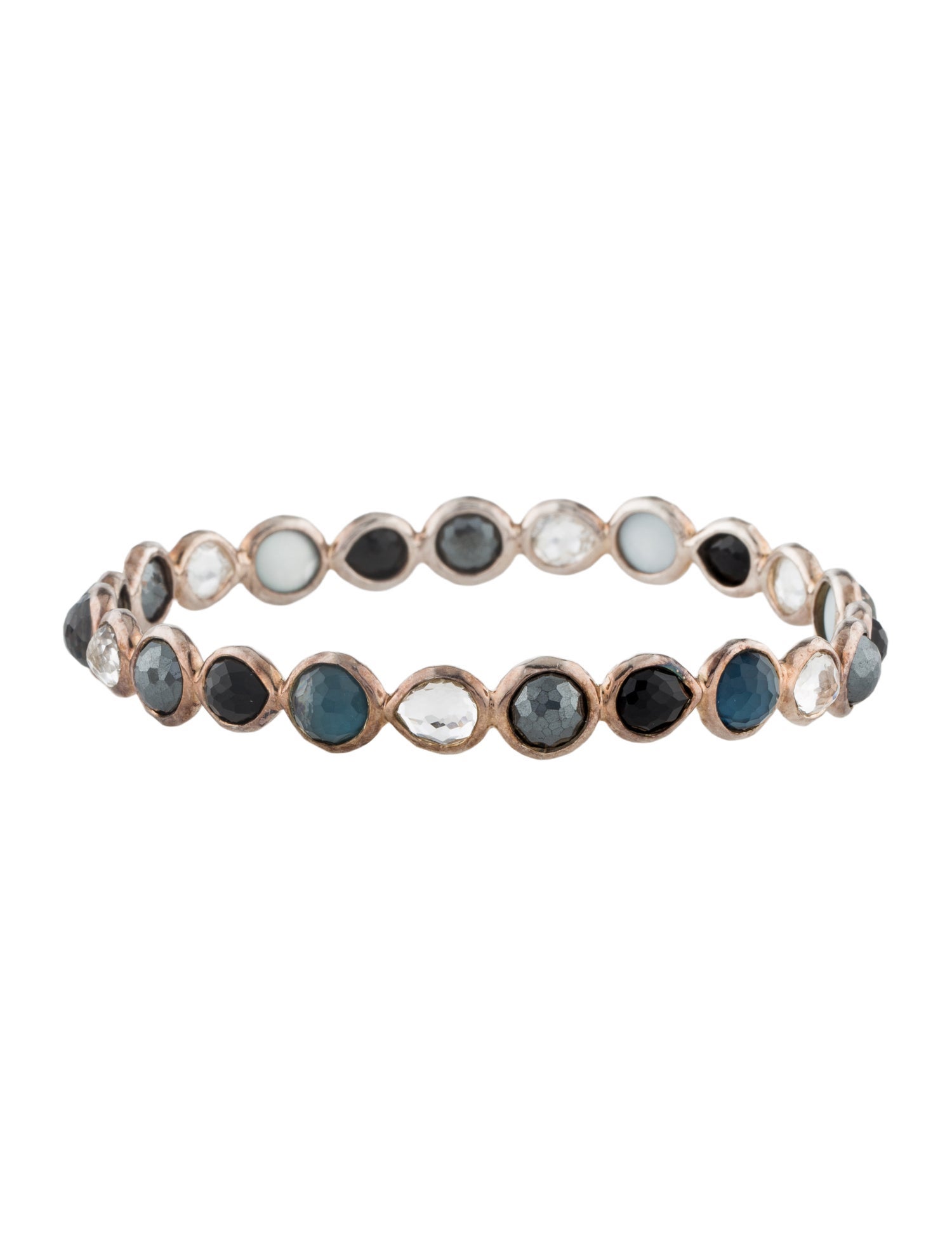 Ippolita Mother of Pearl Multi-Stone Rock Candy Bangle Bracelet