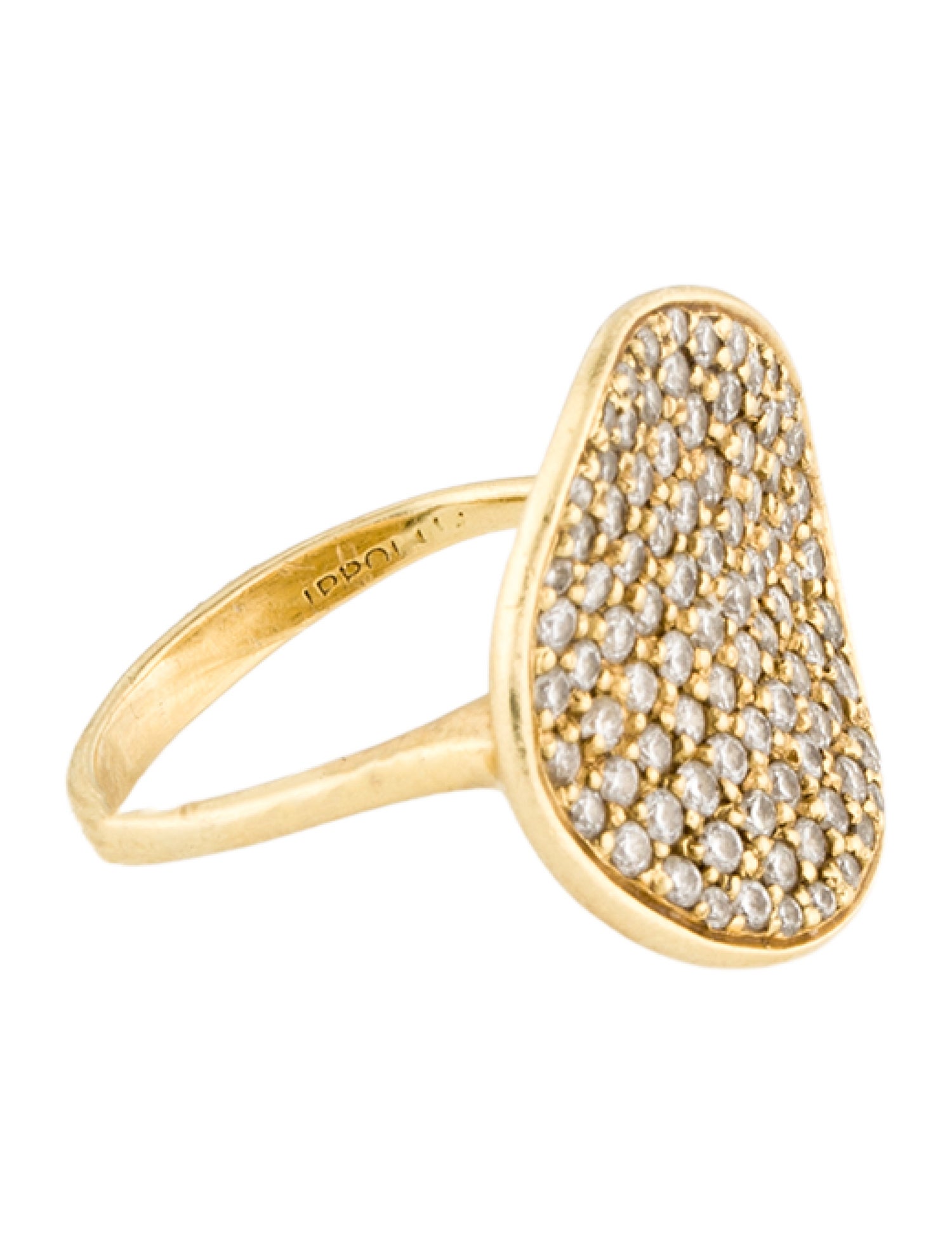 Ippolita 18K 1.08ctw Diamond Stardust Flower Cocktail Ring