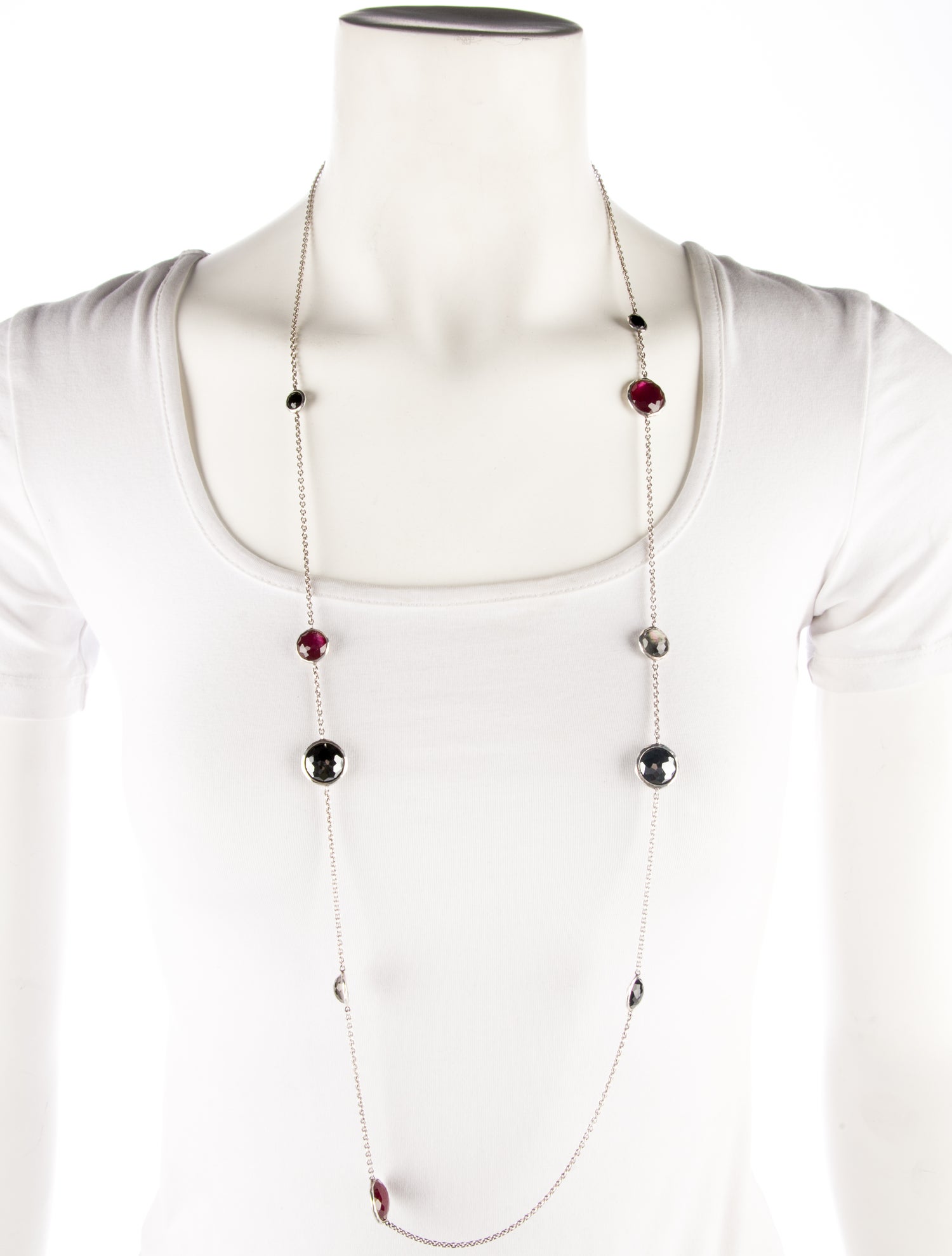 Ippolita Mother-of-Pearl & Multistone Long Station Necklace