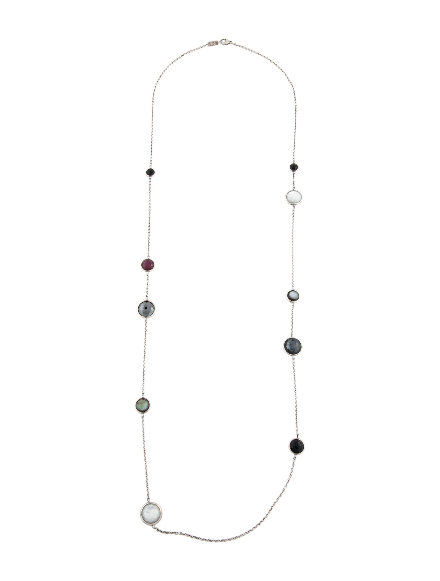 Ippolita Mother-of-Pearl & Multistone Long Station Necklace