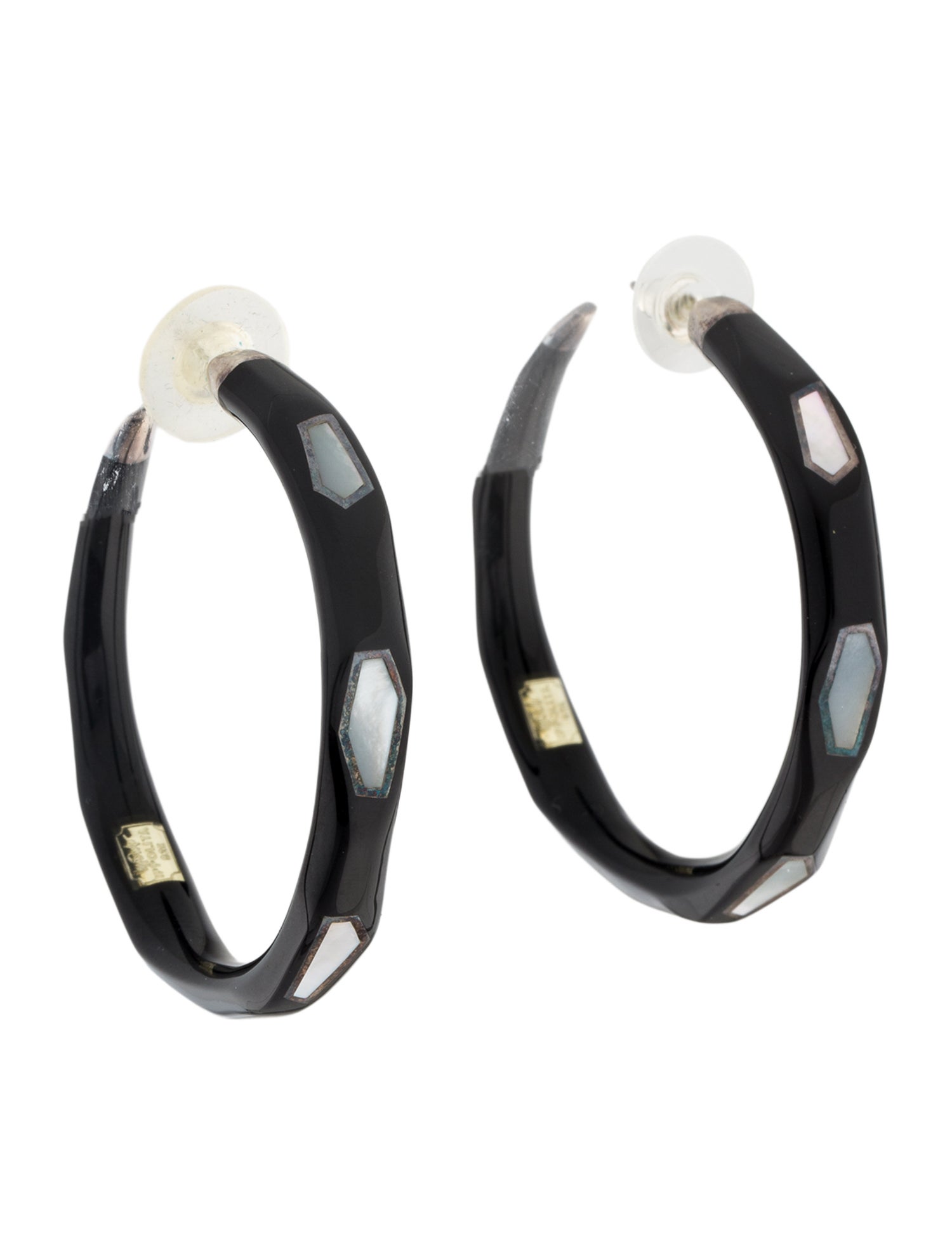 Ippolita Mother of Pearl & Resin Hoop Earrings