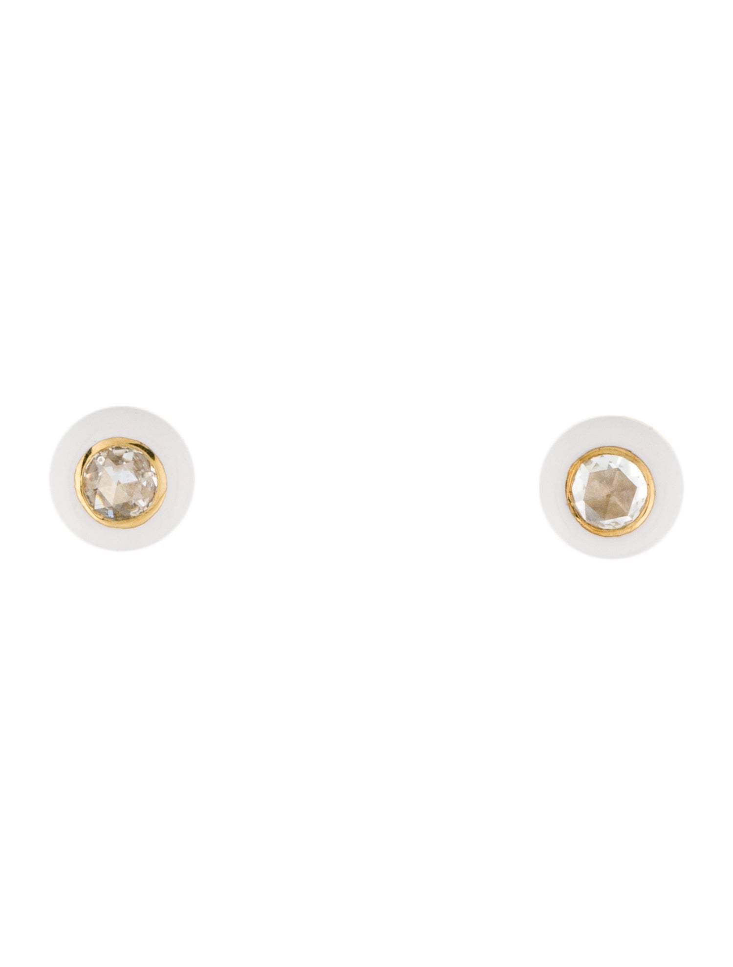 Ippolita 18K Diamond & Ceramic Carnevale Stud Earrings
