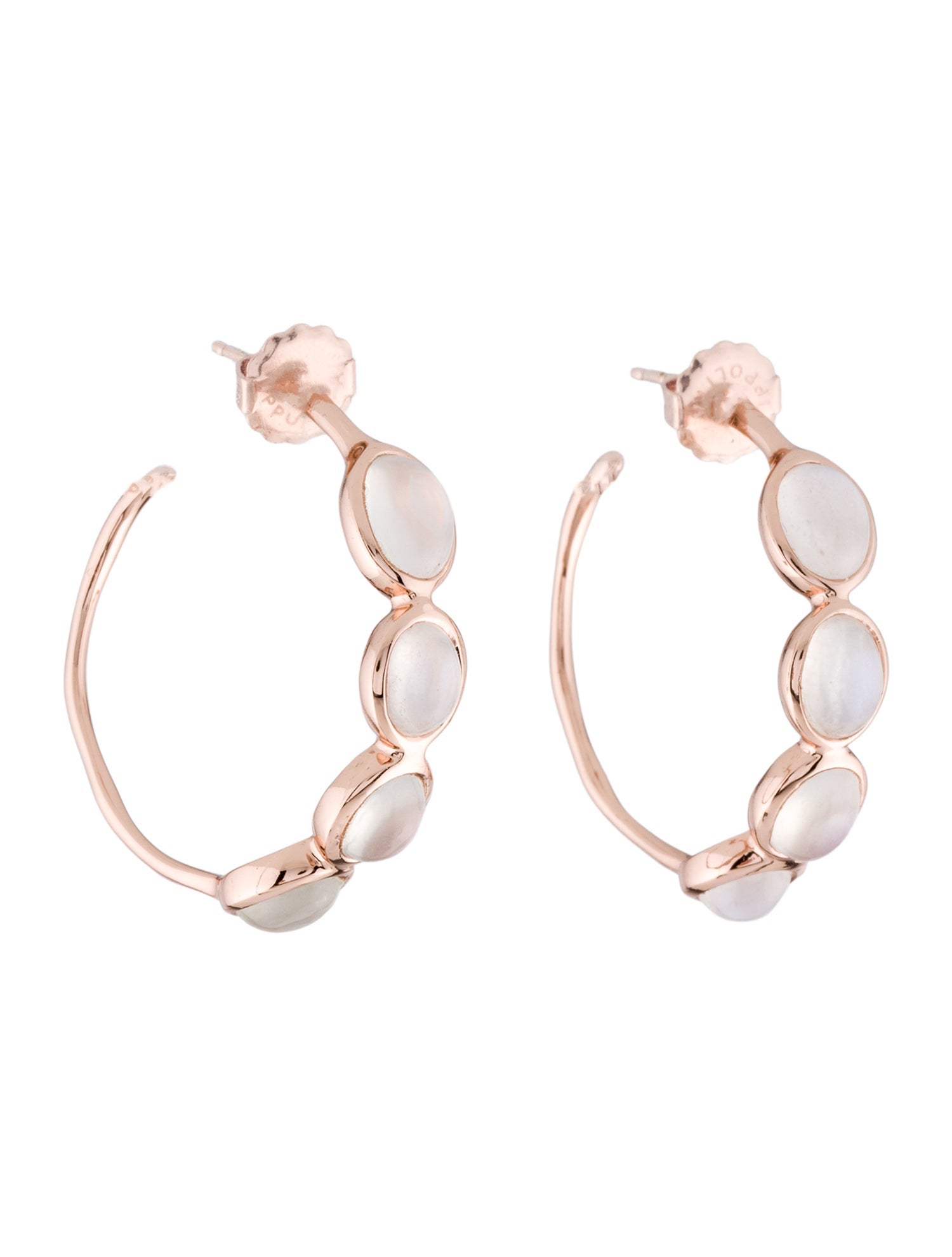 Ippolita Rosé Moonstone Labradorite Hoop Earrings