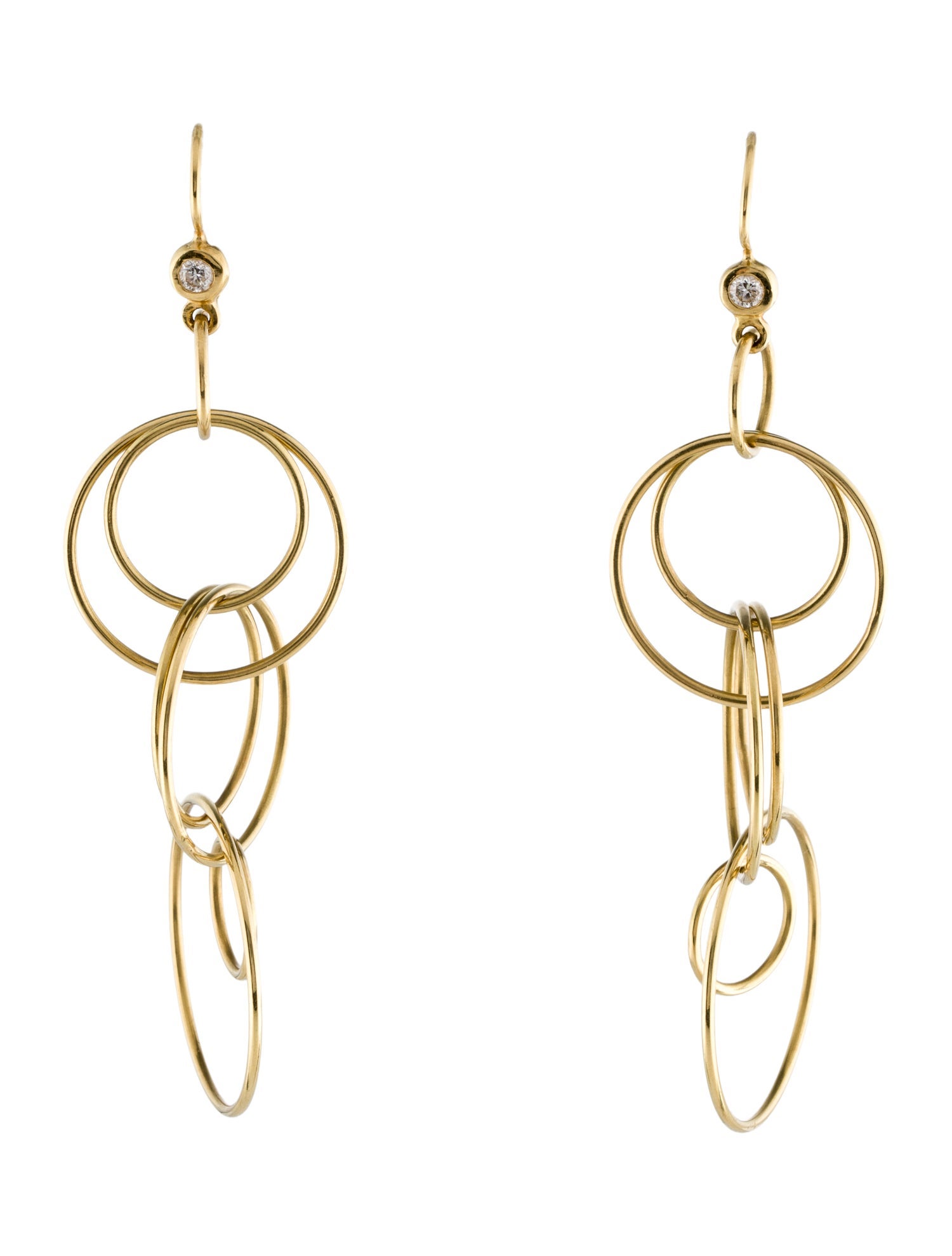 Ippolita 18K Diamond Jet Set Earrings