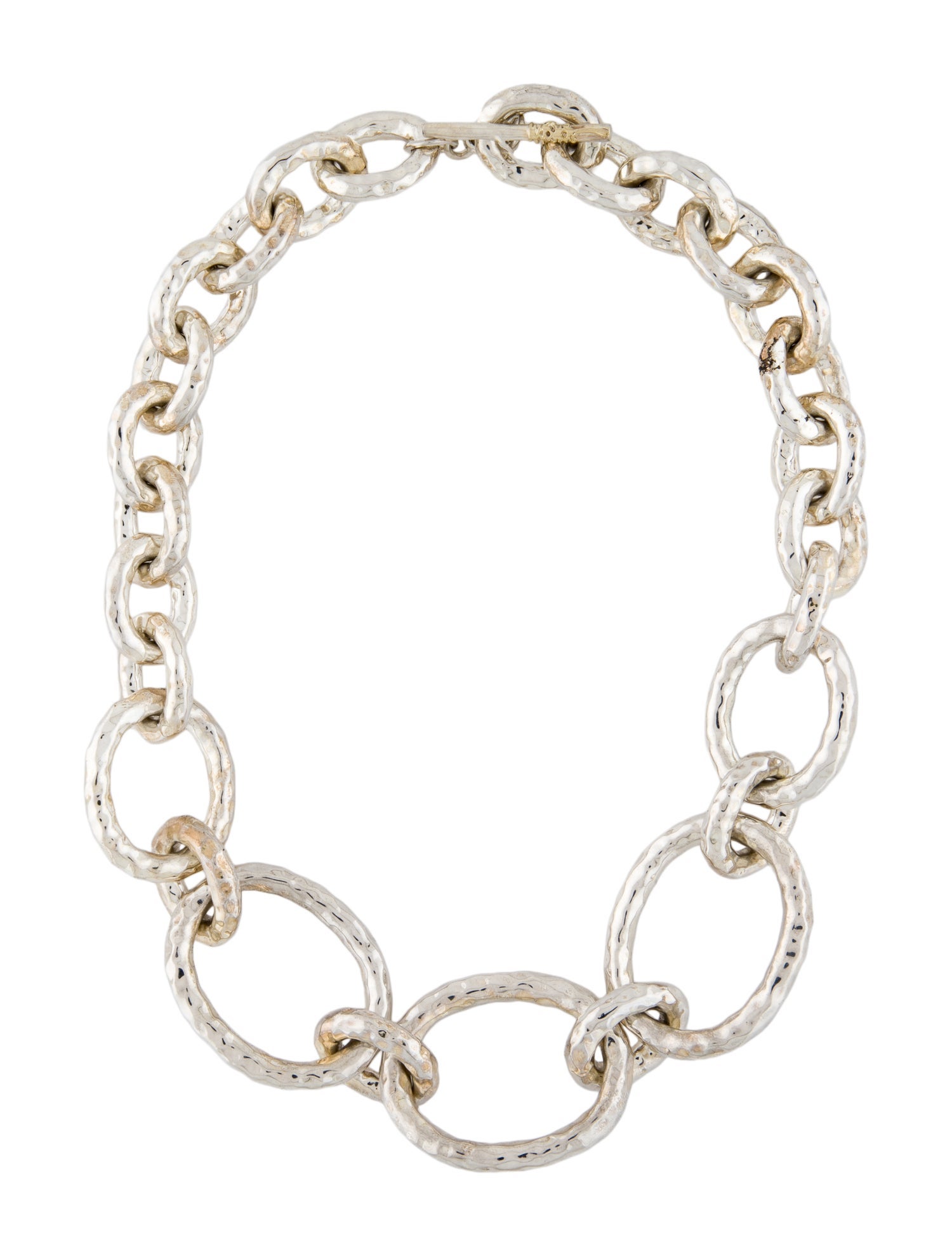 Ippolita Classico Short Hammered Bastille Chunky Link Necklace