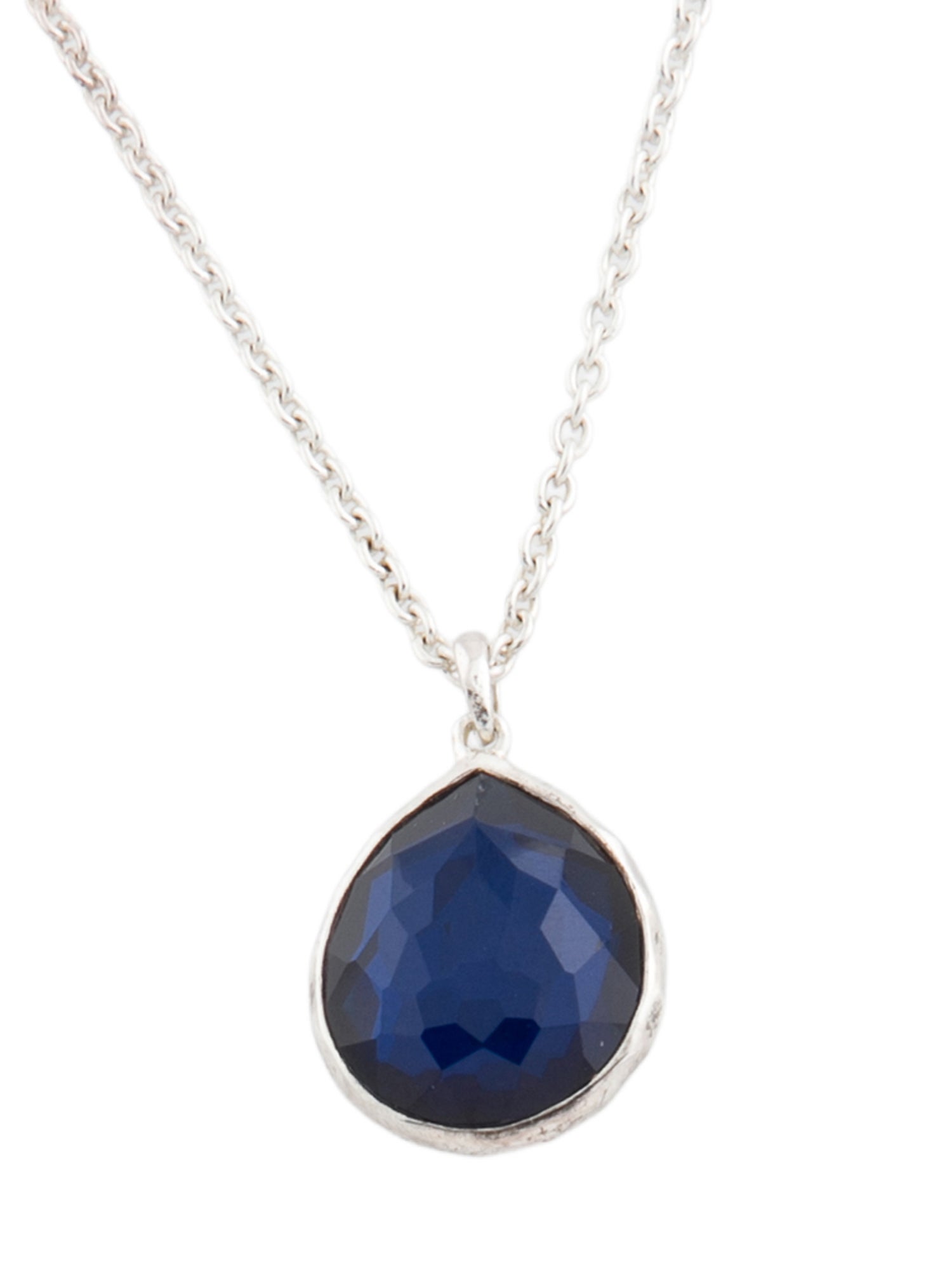 Ippolita Quartz & Hermatine Mini Teardrop Pendant Necklace