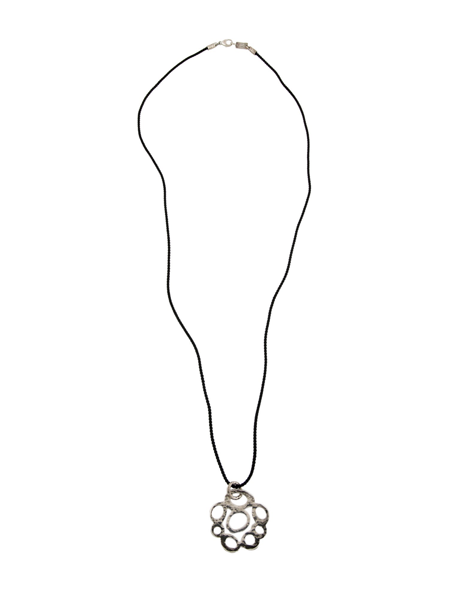 Ippolita Classico Hammered Circle Pendant Necklace