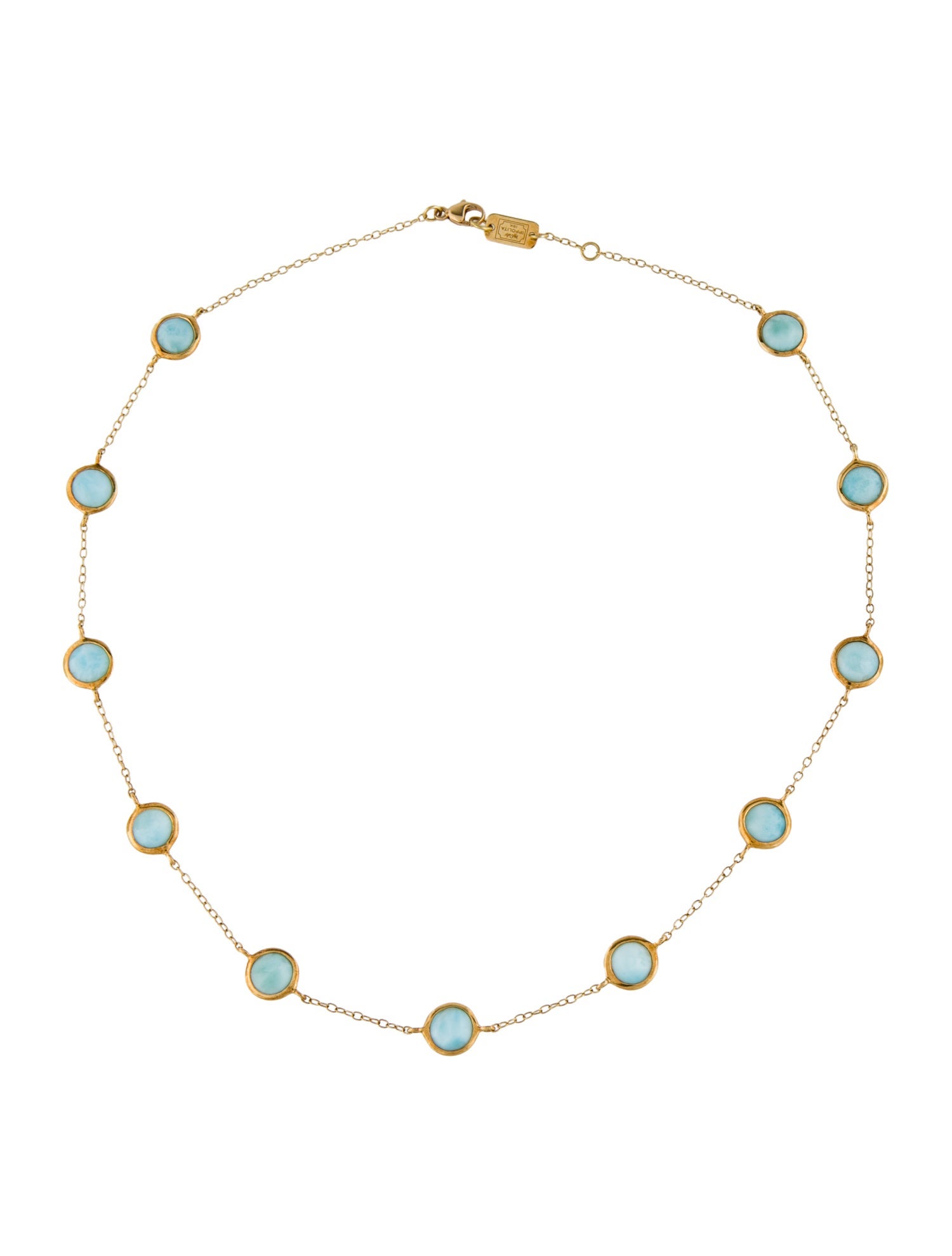 Ippolita 18K Larimar Station Necklace