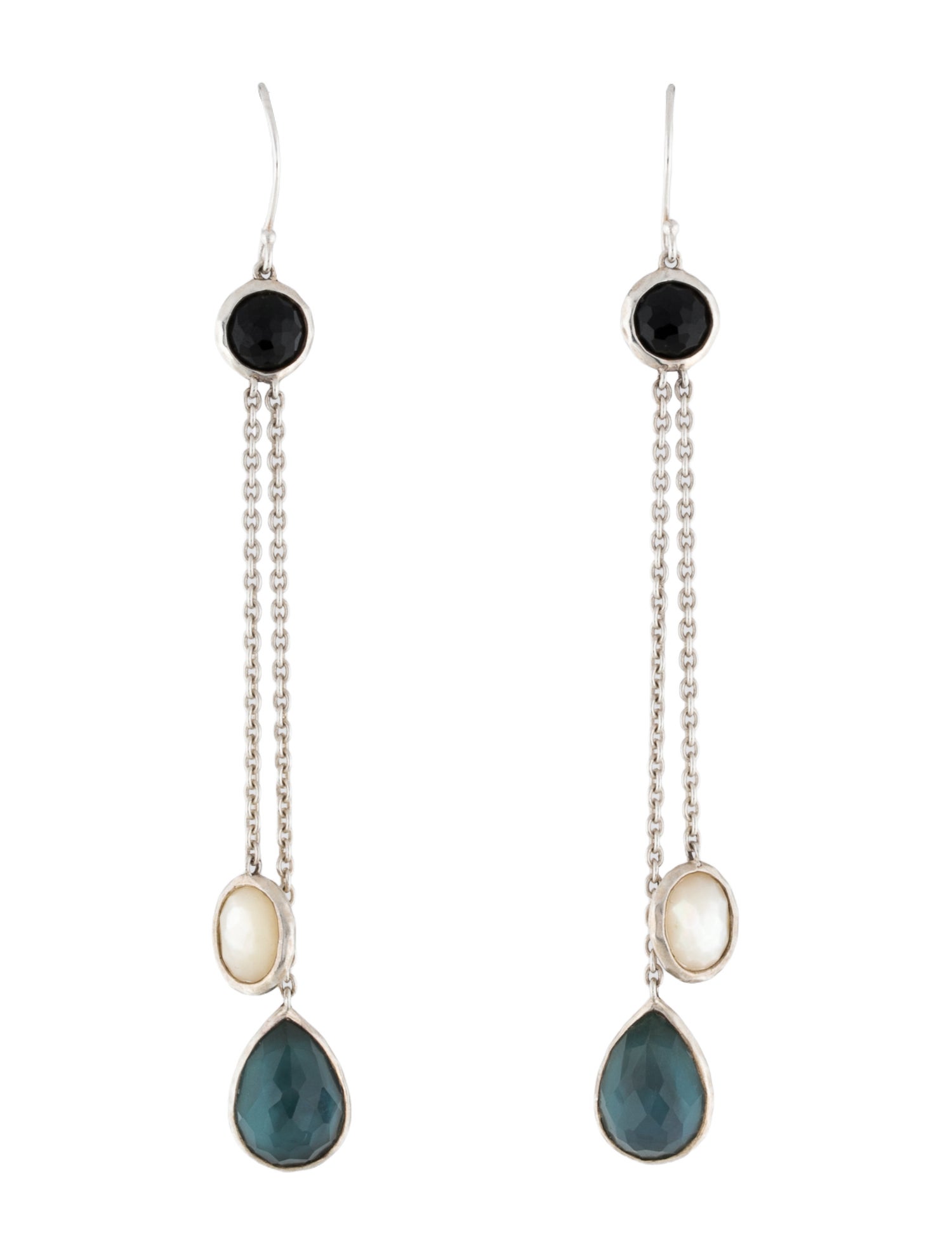 Ippolita Mother of Pearl, Quartz & Onyx Drop Earrings