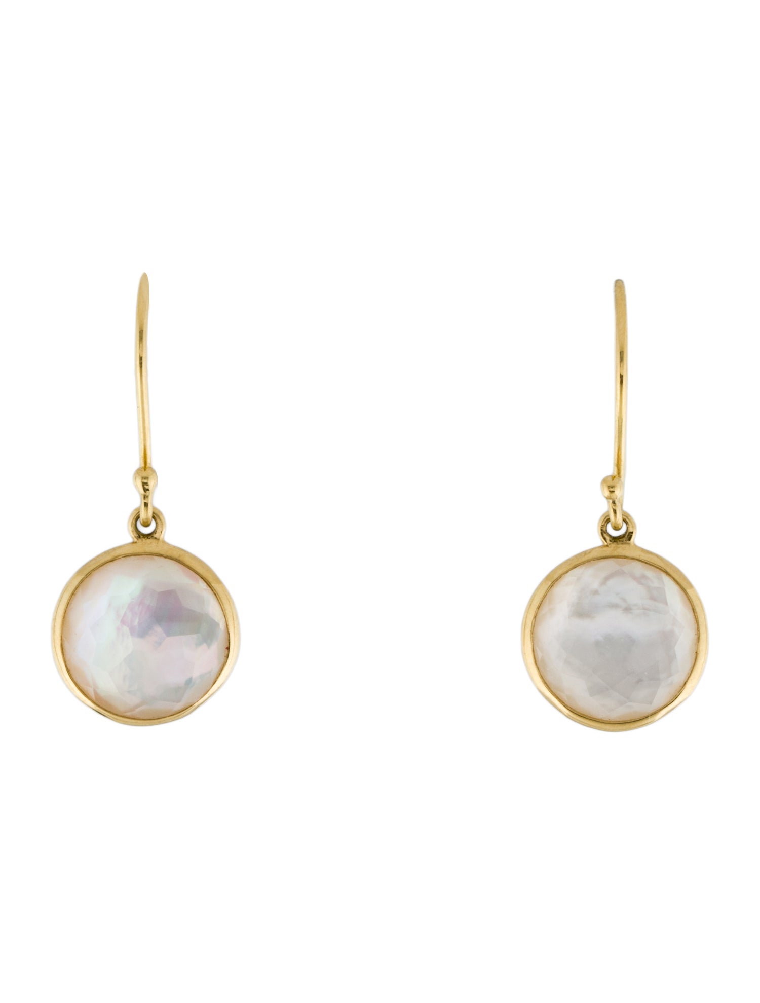 Ippolita 18K Mother of Pearl & Quartz Doublet Mini Drop Earrings