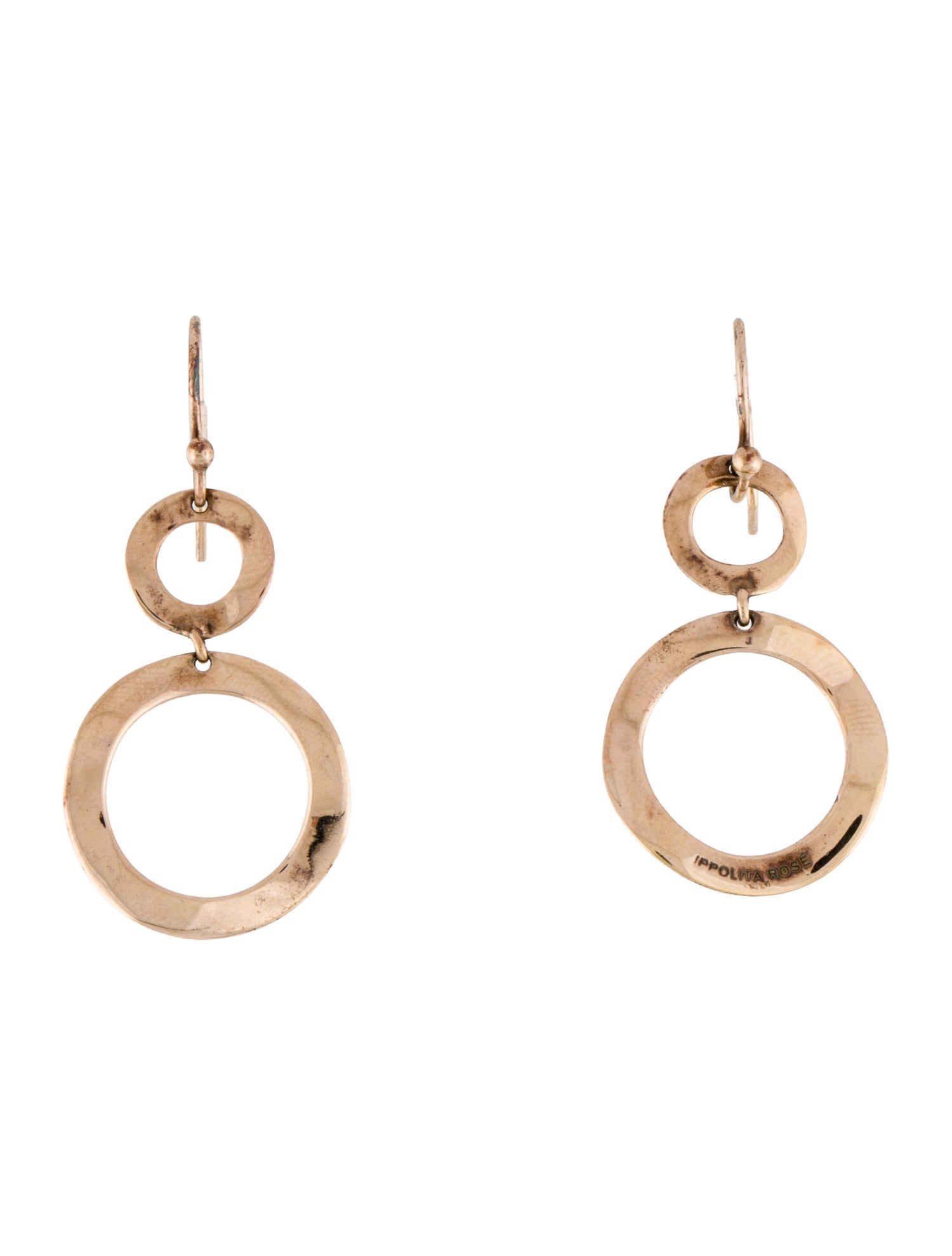 Ippolita Rose Wavy Drop Circle Earrings