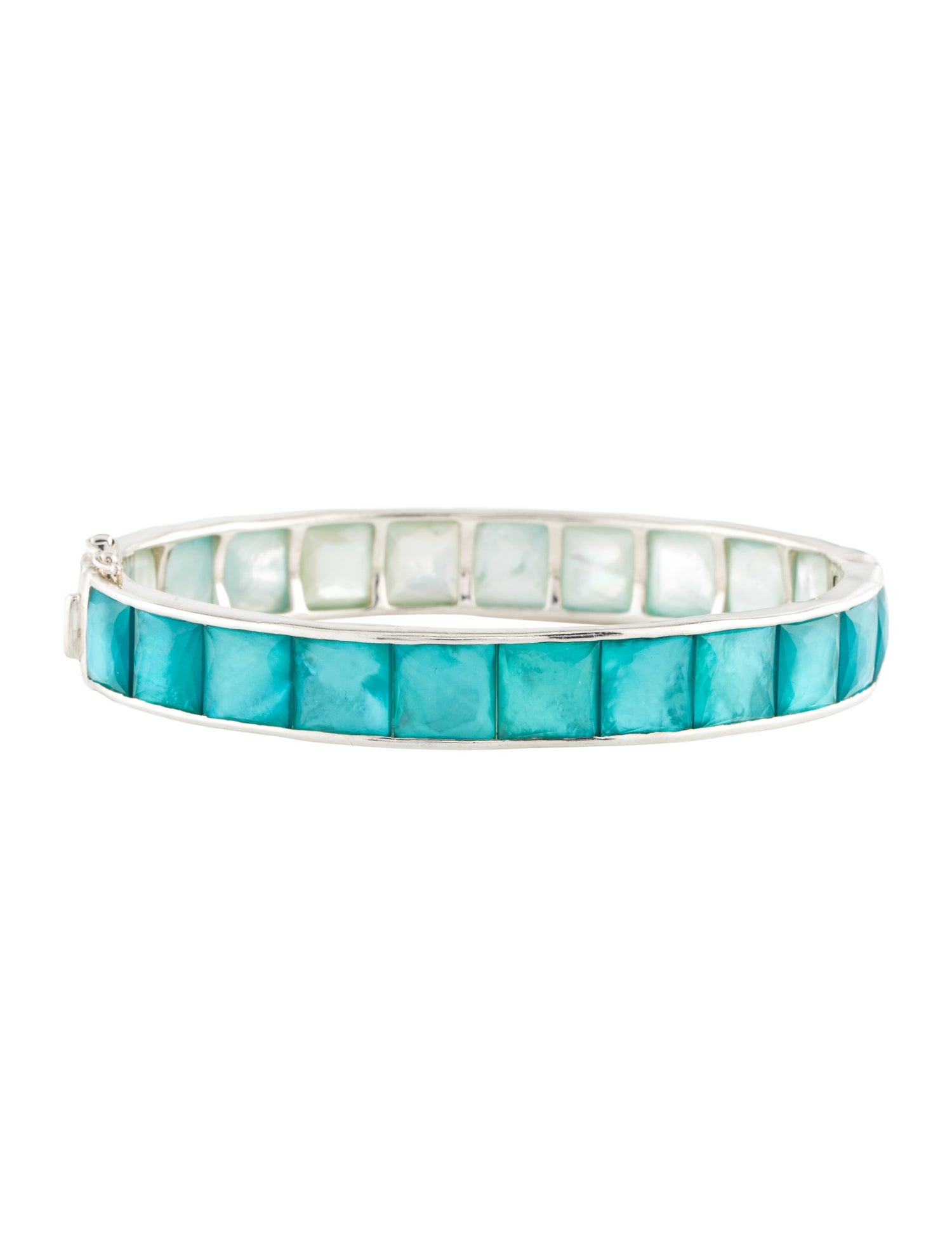 Ippolita Mother of Pearl & Quartz Triplet Bangle Bracelet