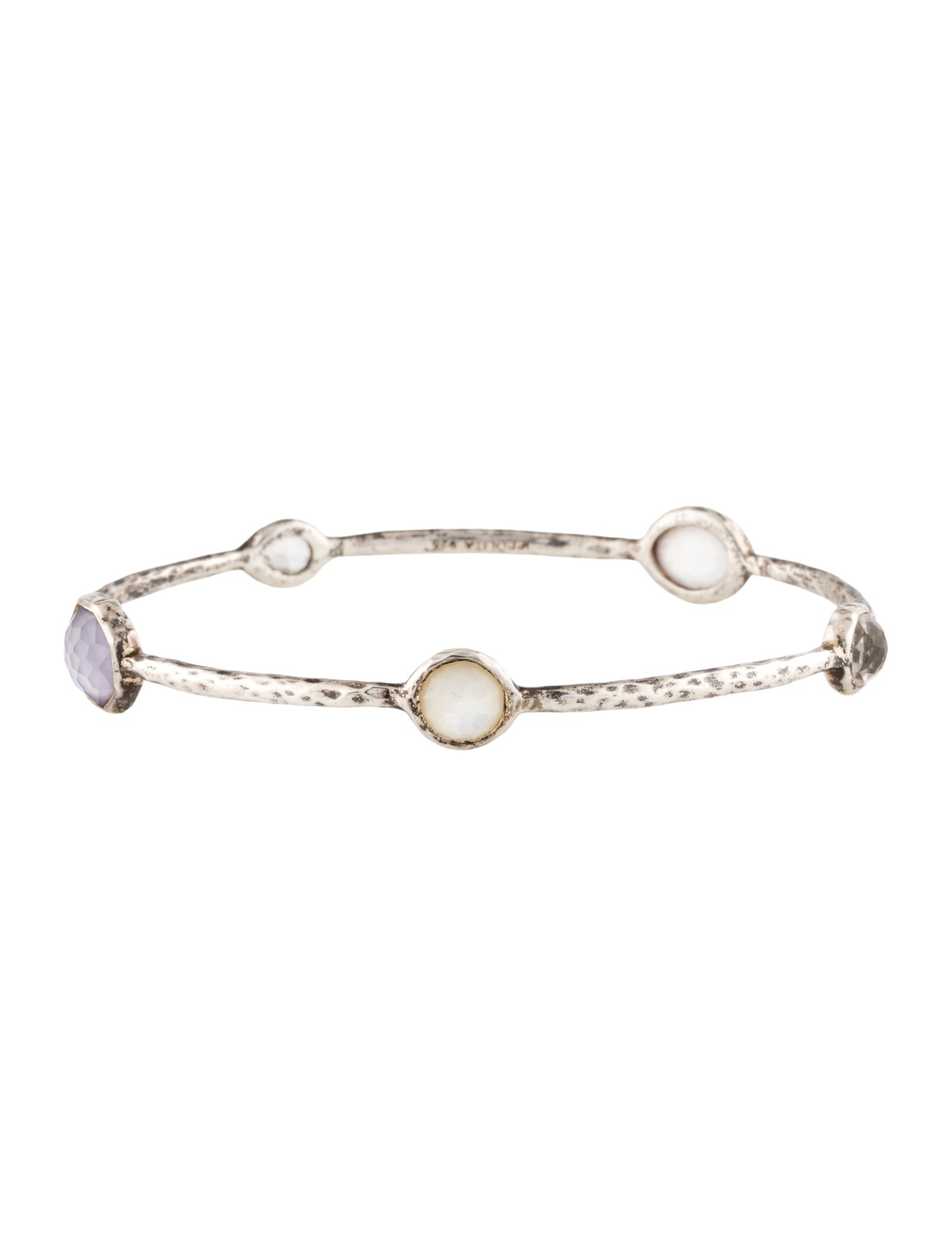 Ippolita Mother Of Pearl & Quartz Doublet Five Station Bangle