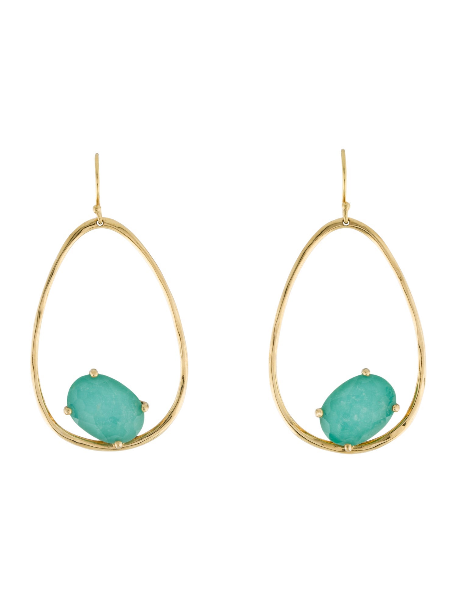 Ippolita 18K Quartz & Turquoise Doublet Drop Earrings