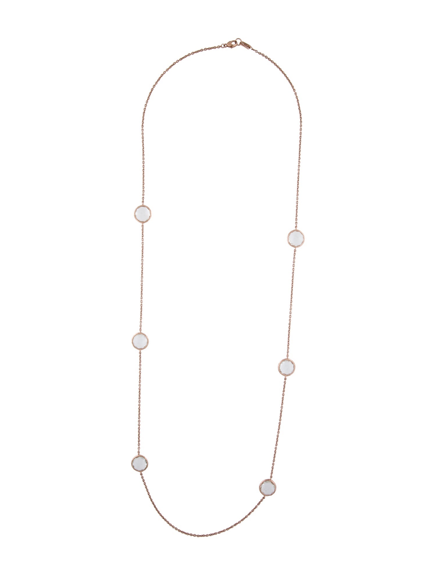 Ippolita Rosè Quartz Station Necklace
