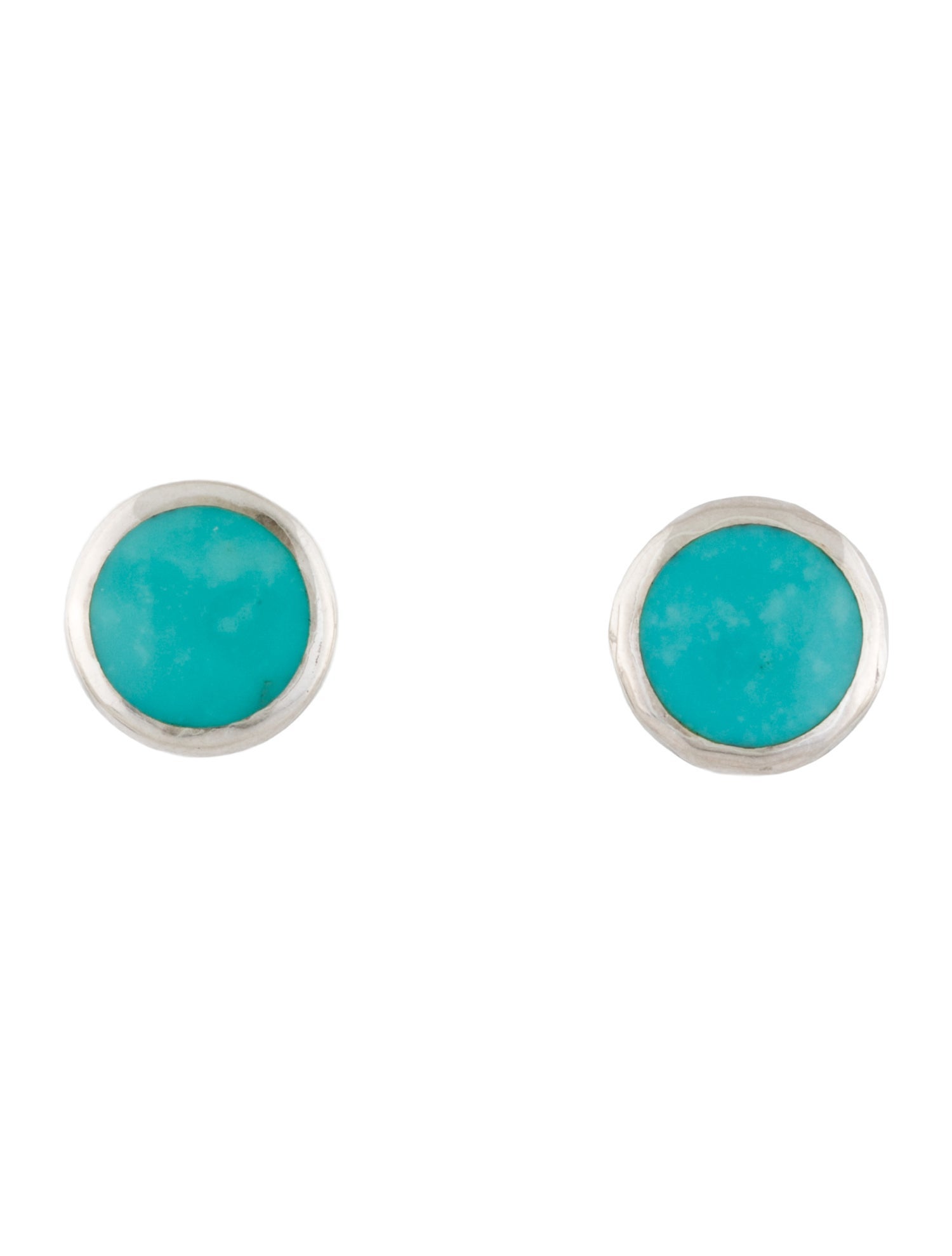 Ippolita Turquoise Small Flat Stud Earrings