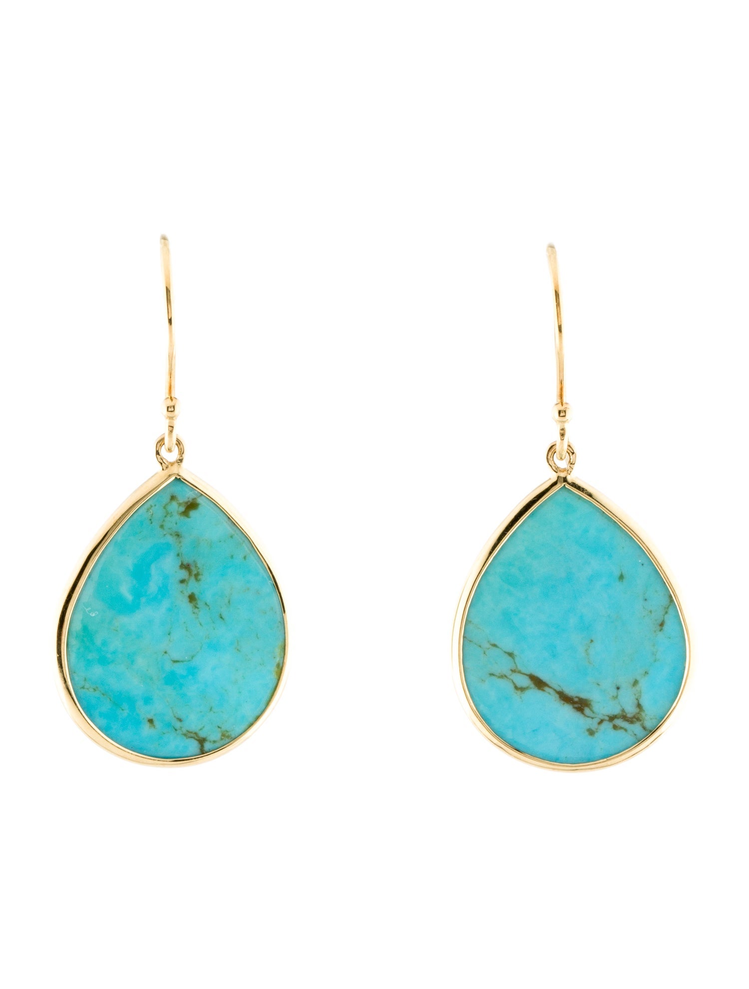 Ippolita 18K Turquoise Teardrop Earrings
