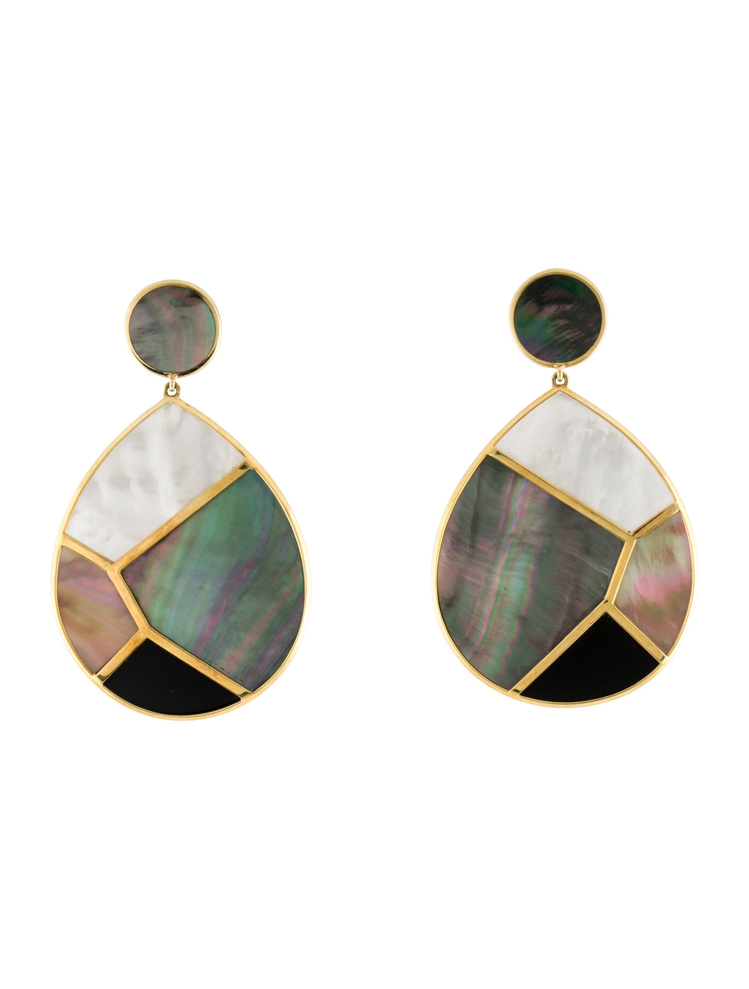 Ippolita 18K Mother of Pearl & Onyx Drop Earrings