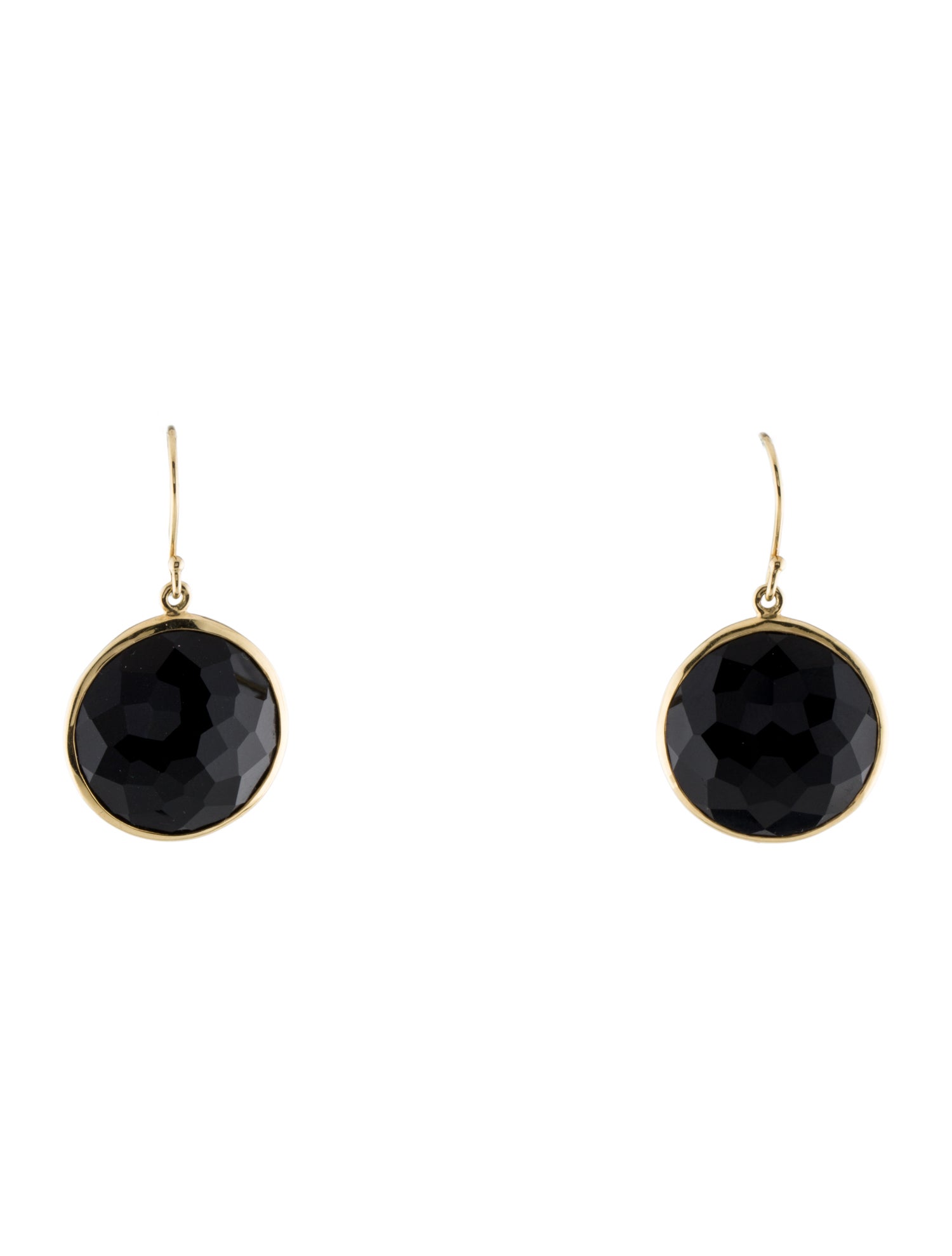 Ippolita 18K Onyx Round Drop Earrings