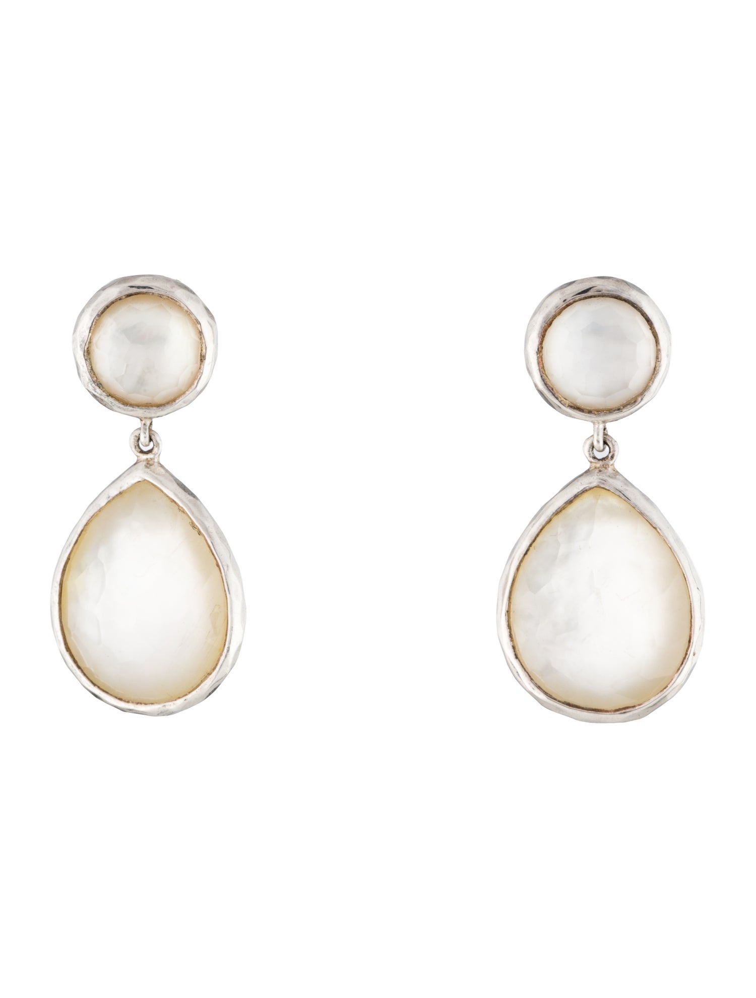 Ippolita Mother Of Pearl & Quartz Doublet Snowman Drop Earrings