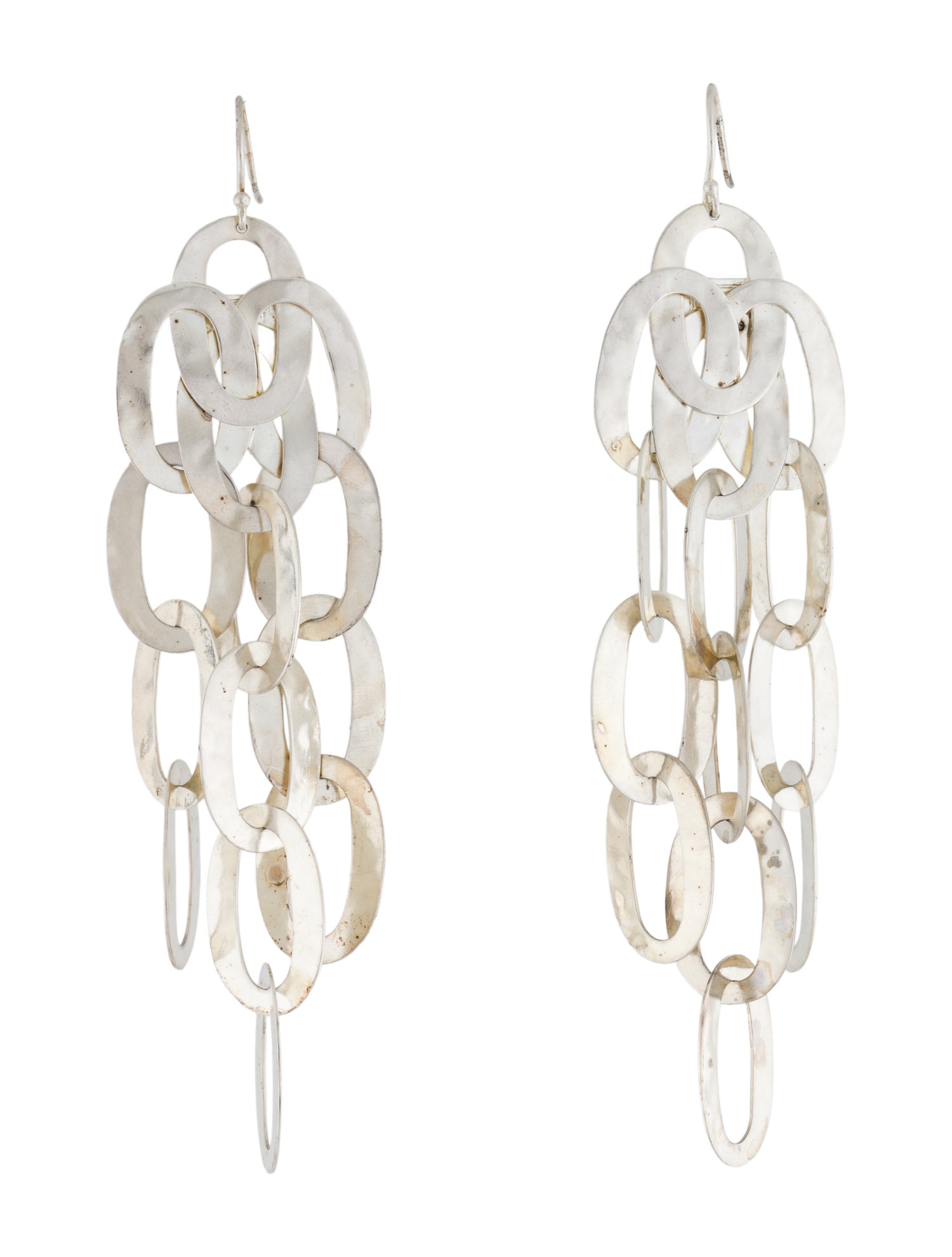 Ippolita Hammered Oval Chandelier Earrings