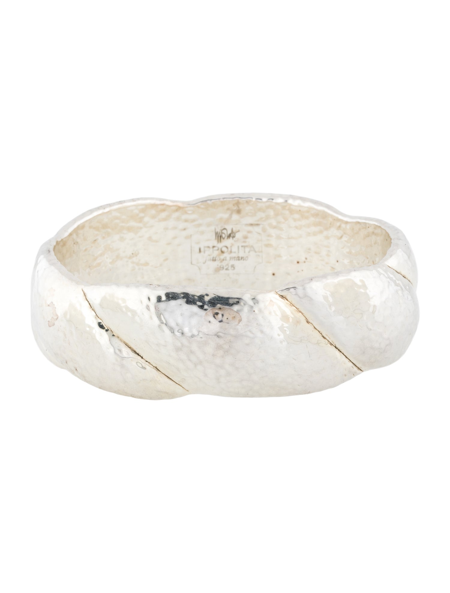 Ippolita Hammered Twisted Bangle Bracelet