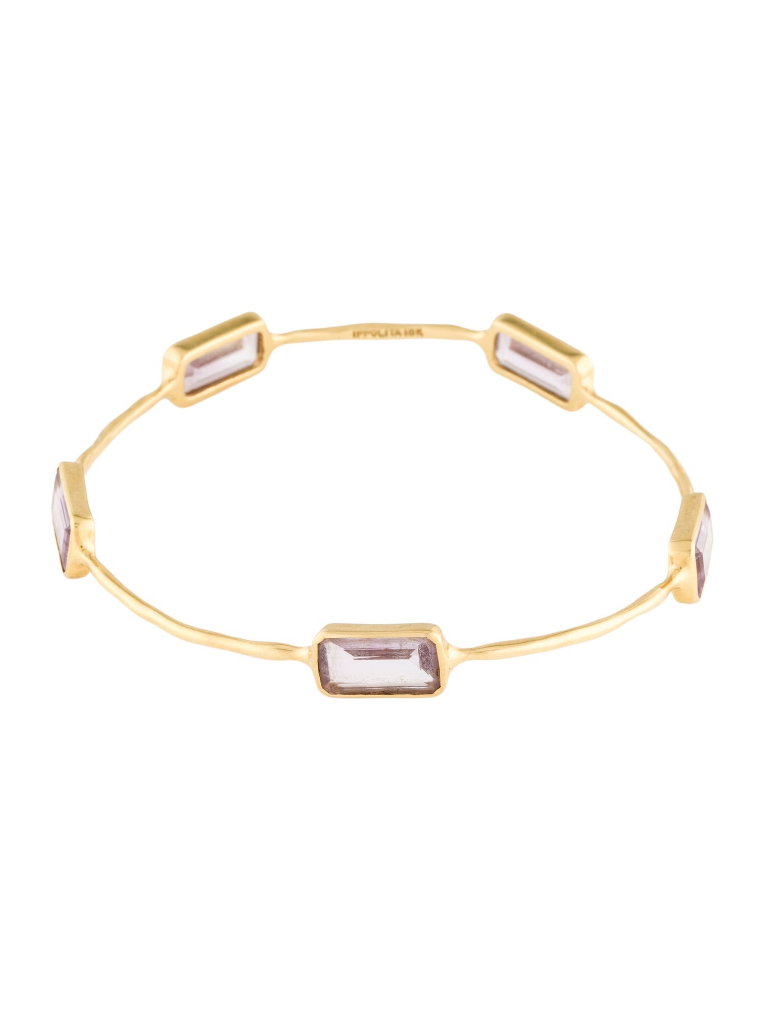 Ippolita 18K 11.80ctw Amethyst Gelato Bangle Bracelet
