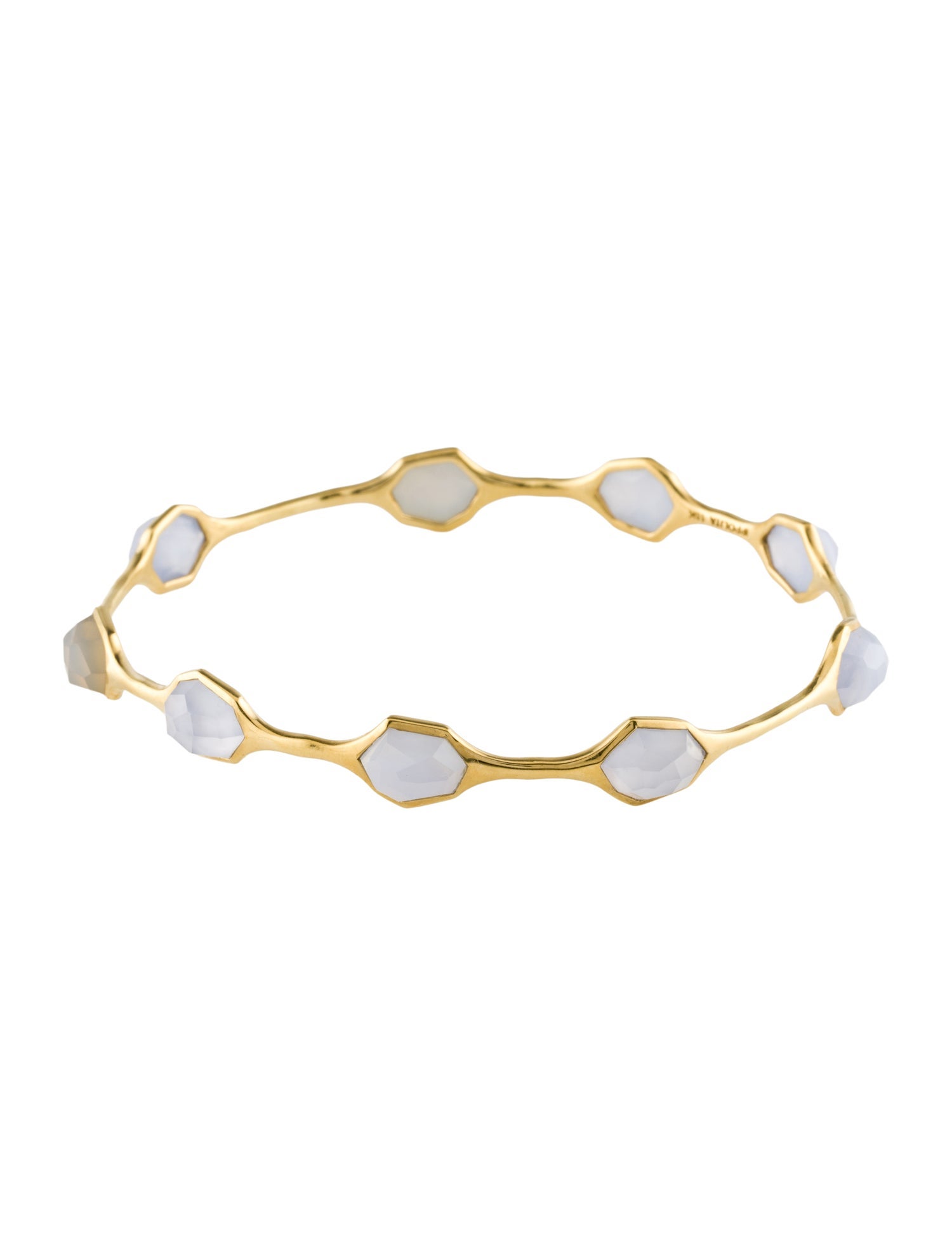 Ippolita 18K Chalcedony 9-Stone Bangle Bracelet
