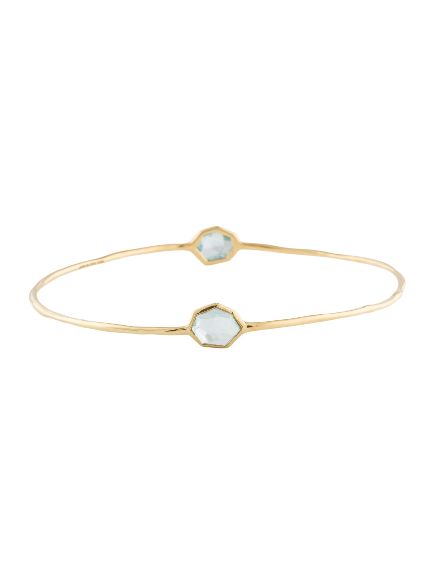 Ippolita 18K Topaz 2-Stone Bangle Bracelet