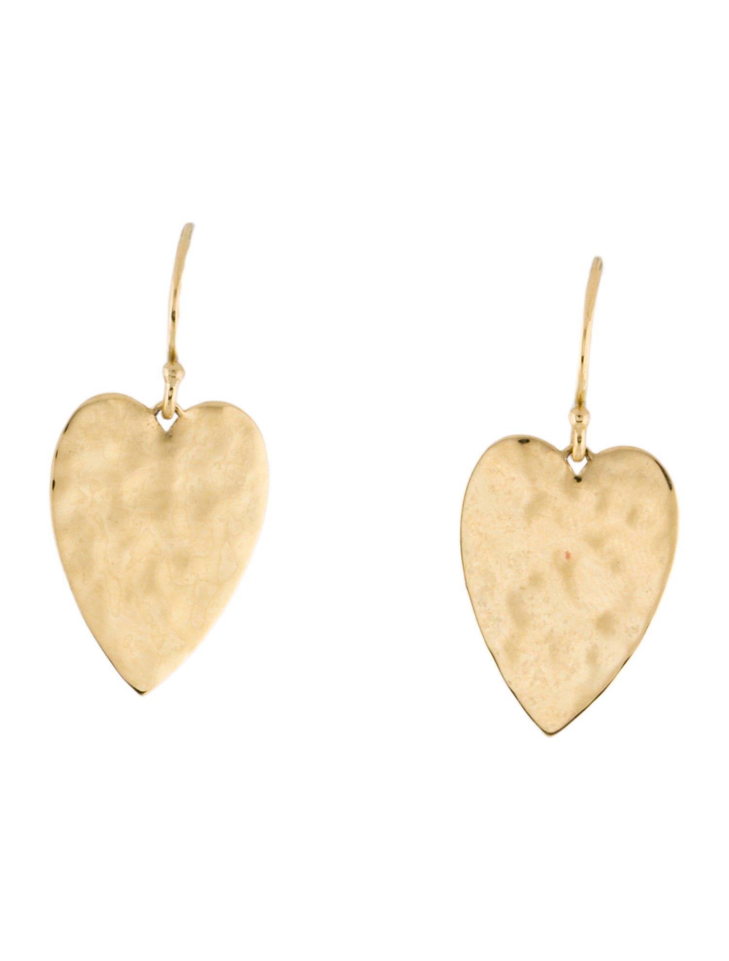 Ippolita 18K Classico Crinkle Heart Drop Earrings