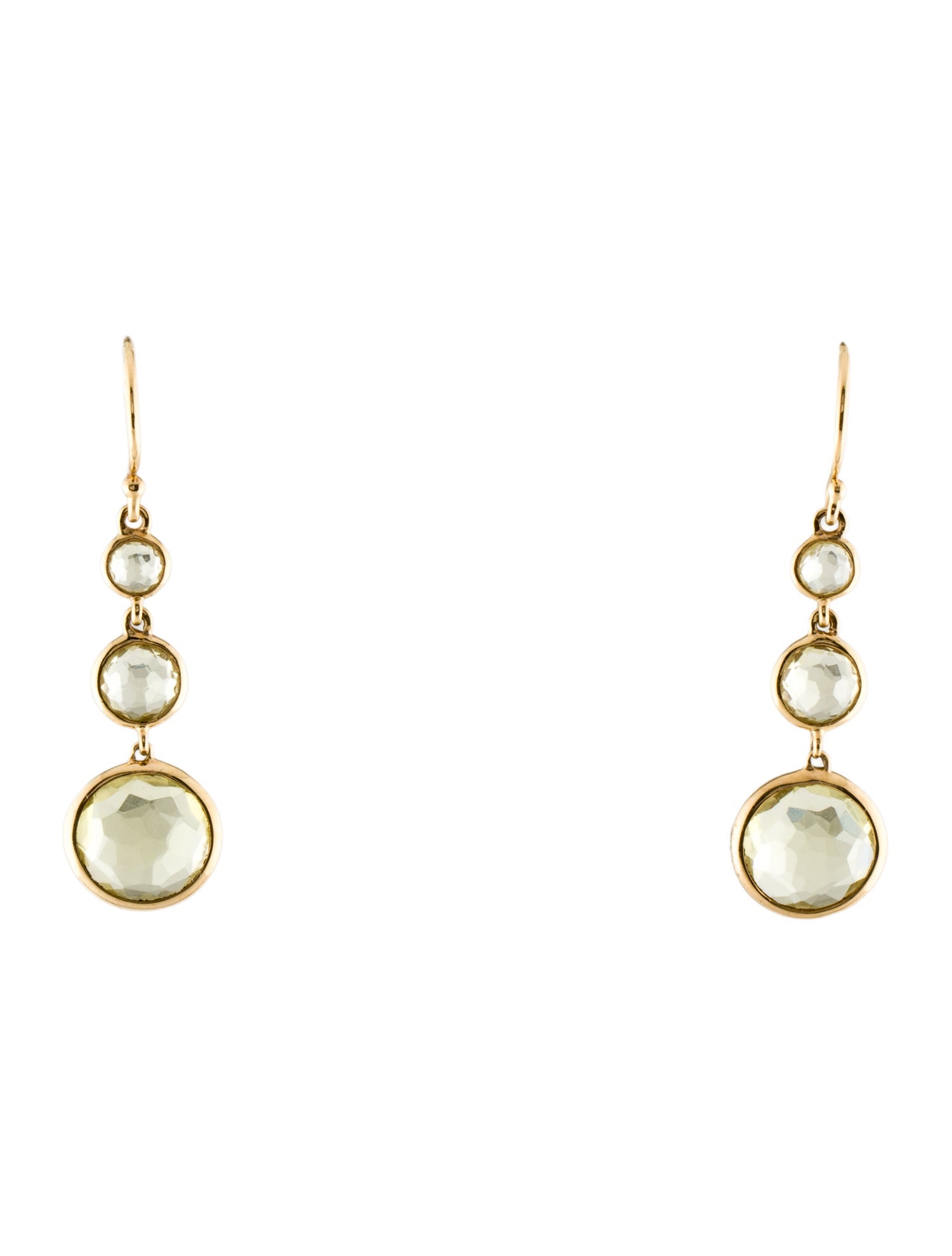 Ippolita 18K Citrine 3-Stone Drop Earrings