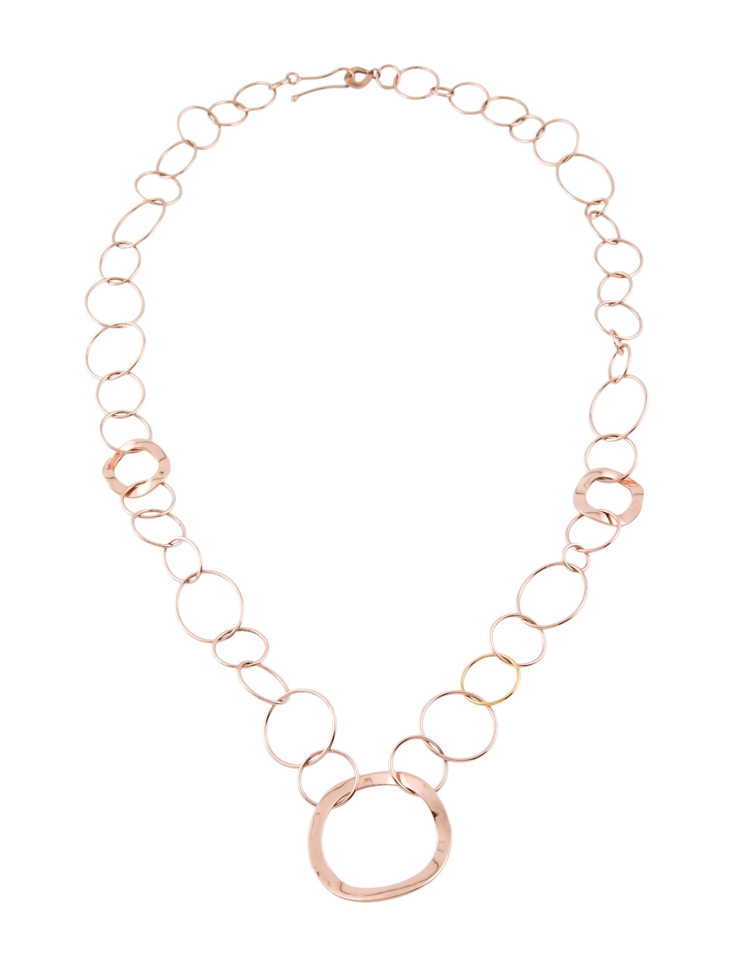 Ippolita Rosé Circle Chain Necklace